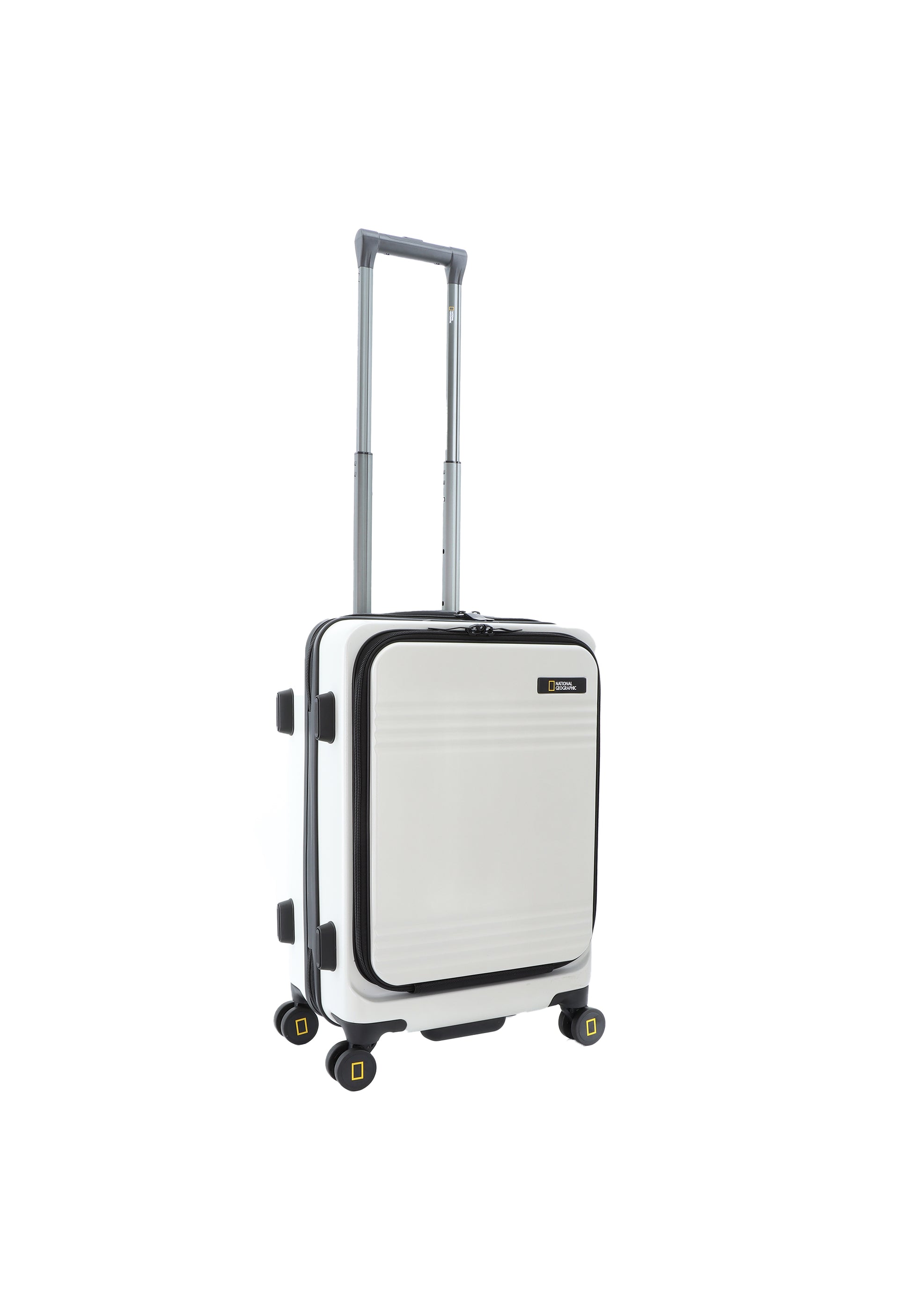 National Geographic - Lodge Handgepäck Hartschalenkoffer / Trolley / Reisekoffer - 55 cm - (Small) - Weiß
