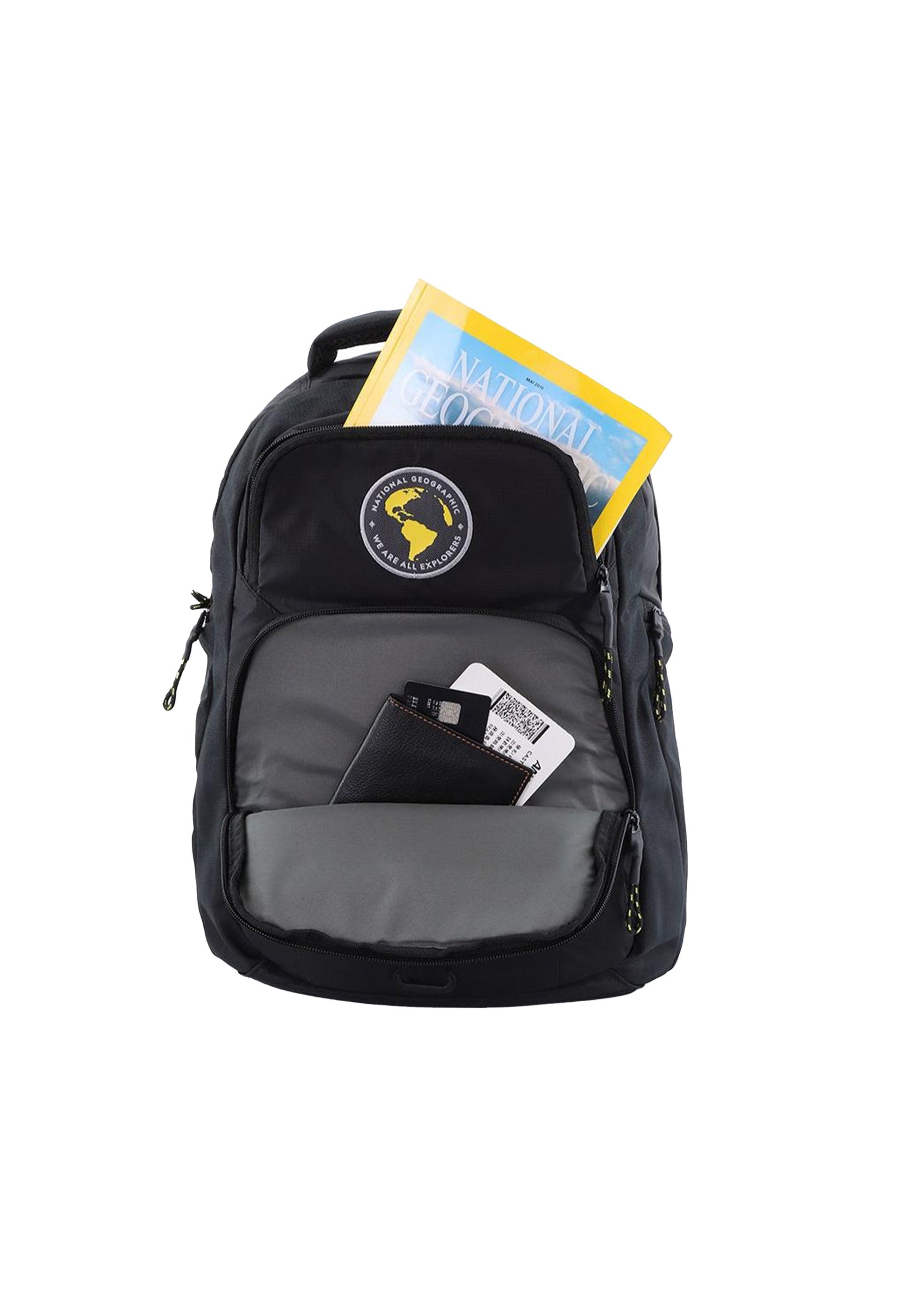 National Geographic - New Explorer Rucksack / Outdoor-Rucksack / Laptop-Rucksack - 25L - Schwarz