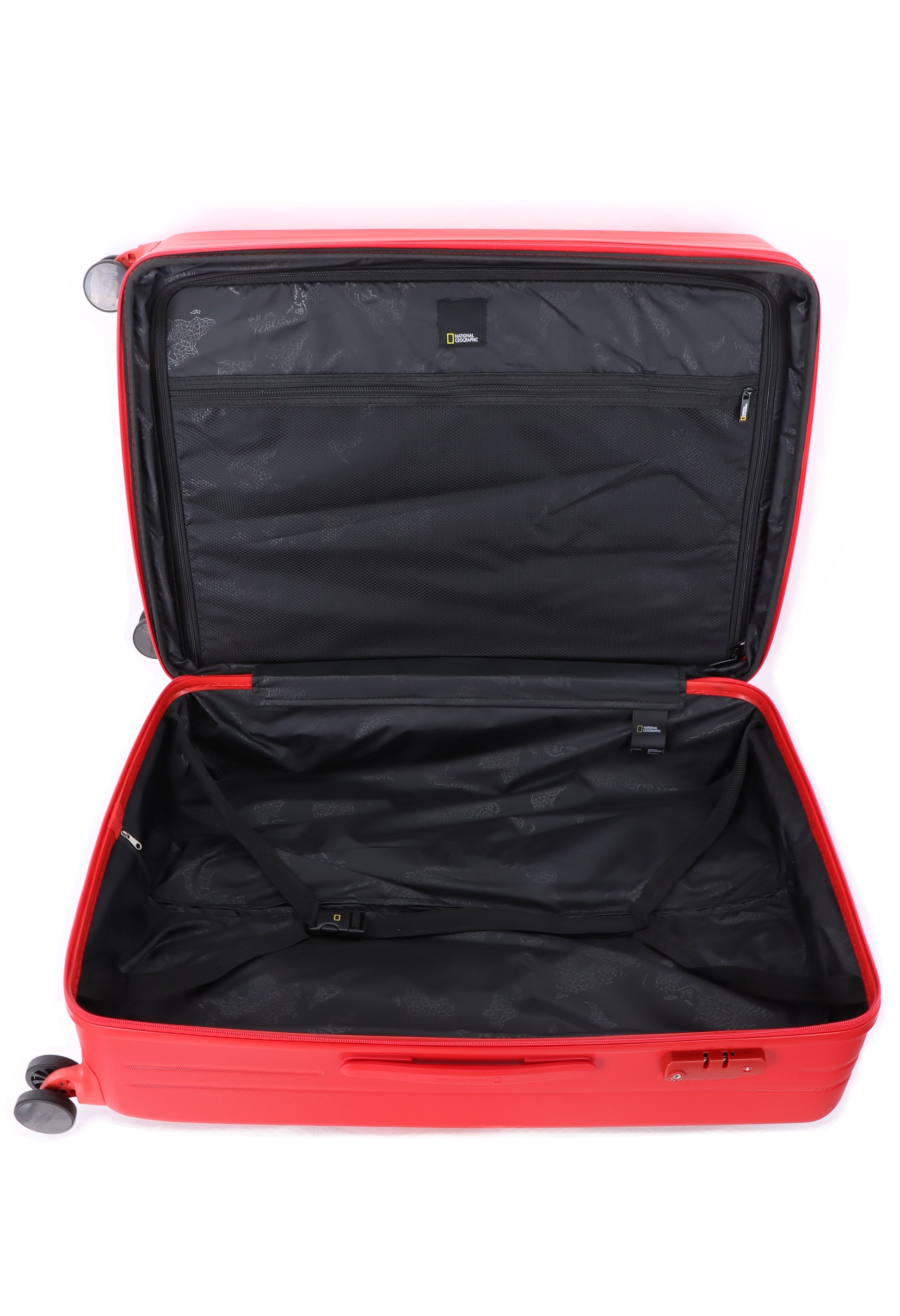 National Geographic - Pulse Hartschalenkoffer / Trolley / Reisekoffer - 78,5 cm - (Large) - Rot