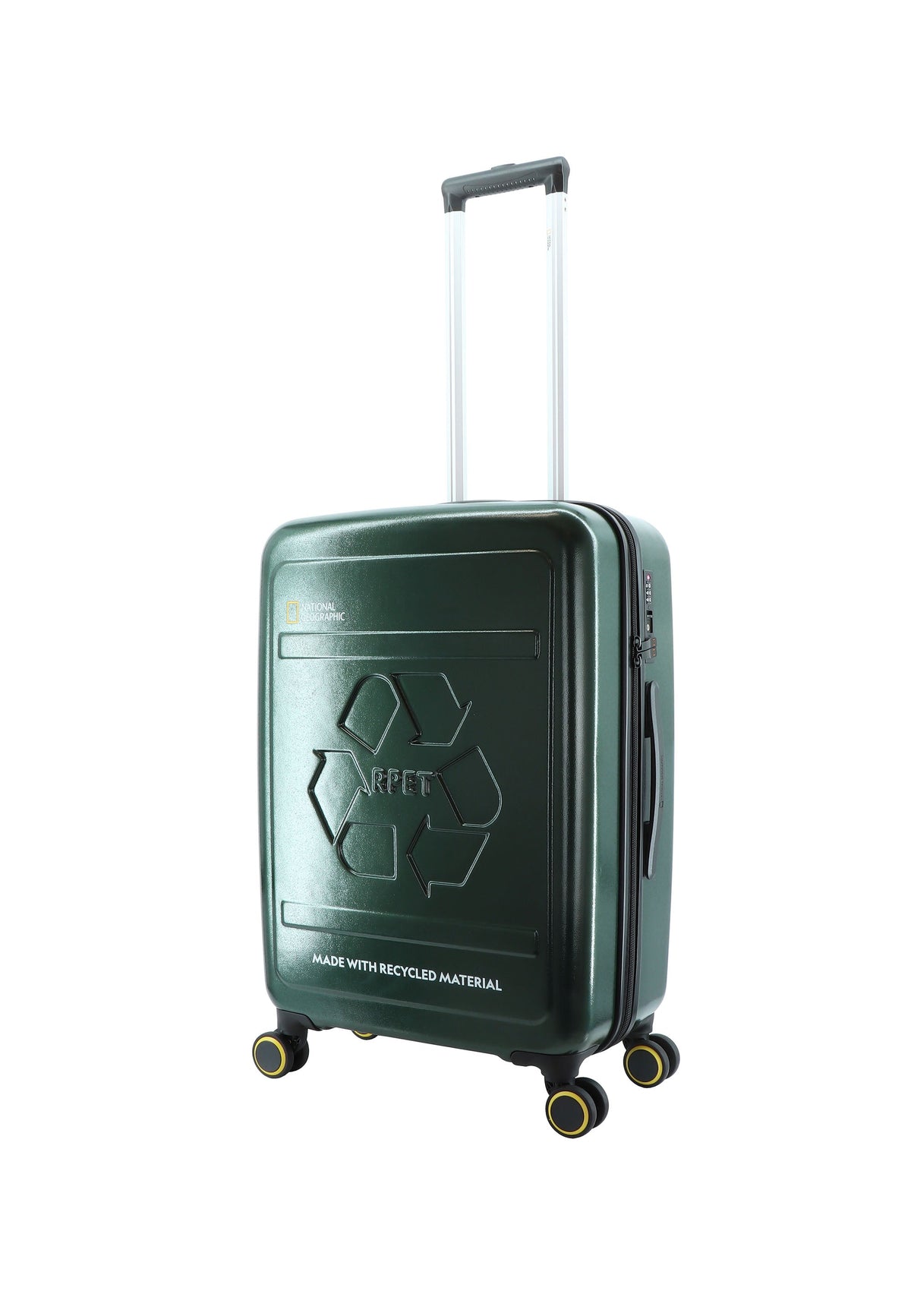 National Geographic Balance RPET Hartschalenkoffer 66 cm Medium Dunkelgrün – Produktansicht 2