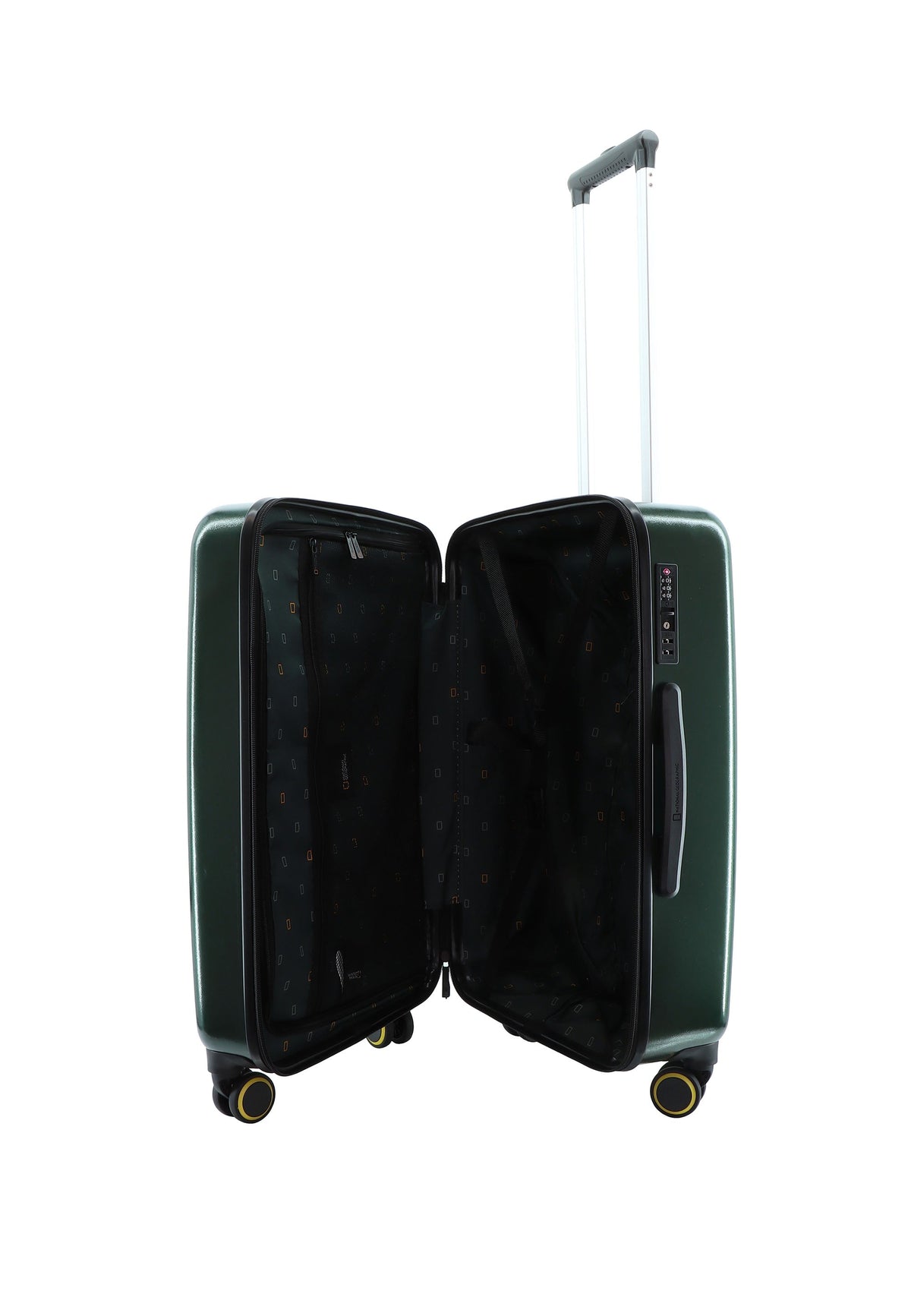 National Geographic Balance RPET Hartschalenkoffer 66 cm Medium Dunkelgrün – Produktansicht 6