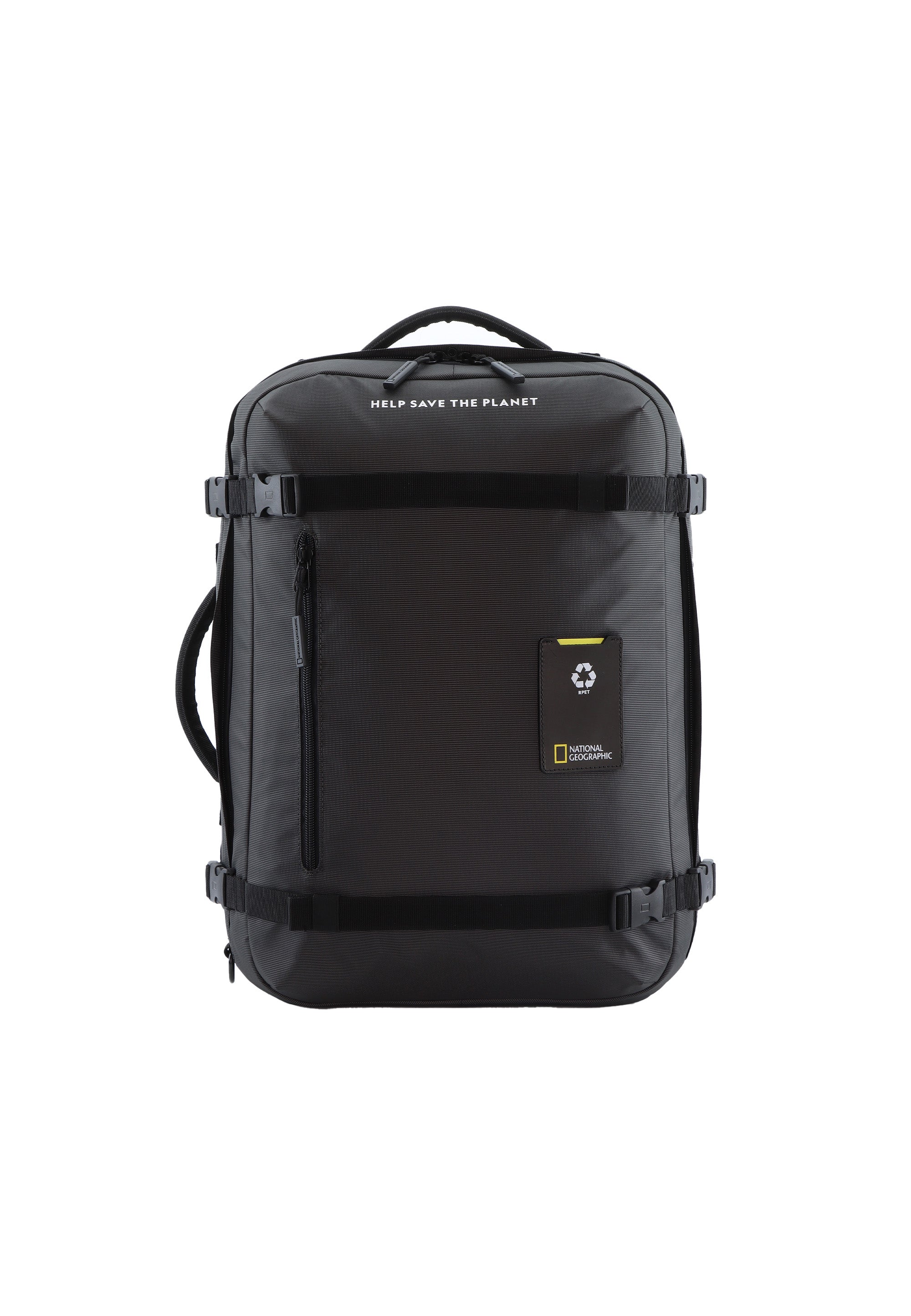 Laptoptasche Rucksack Schultertasche der Nat Geo Ocean Serie in schwarz RPET N20907