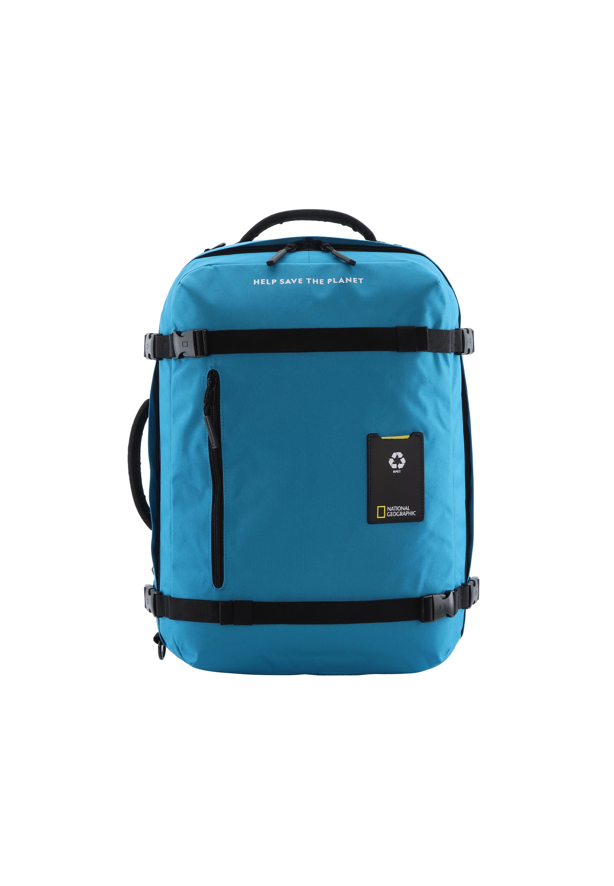 National Geographic - Ocean | Laptoptasche Rucksack Schultertasche aus RPET | Blau | Gr. M