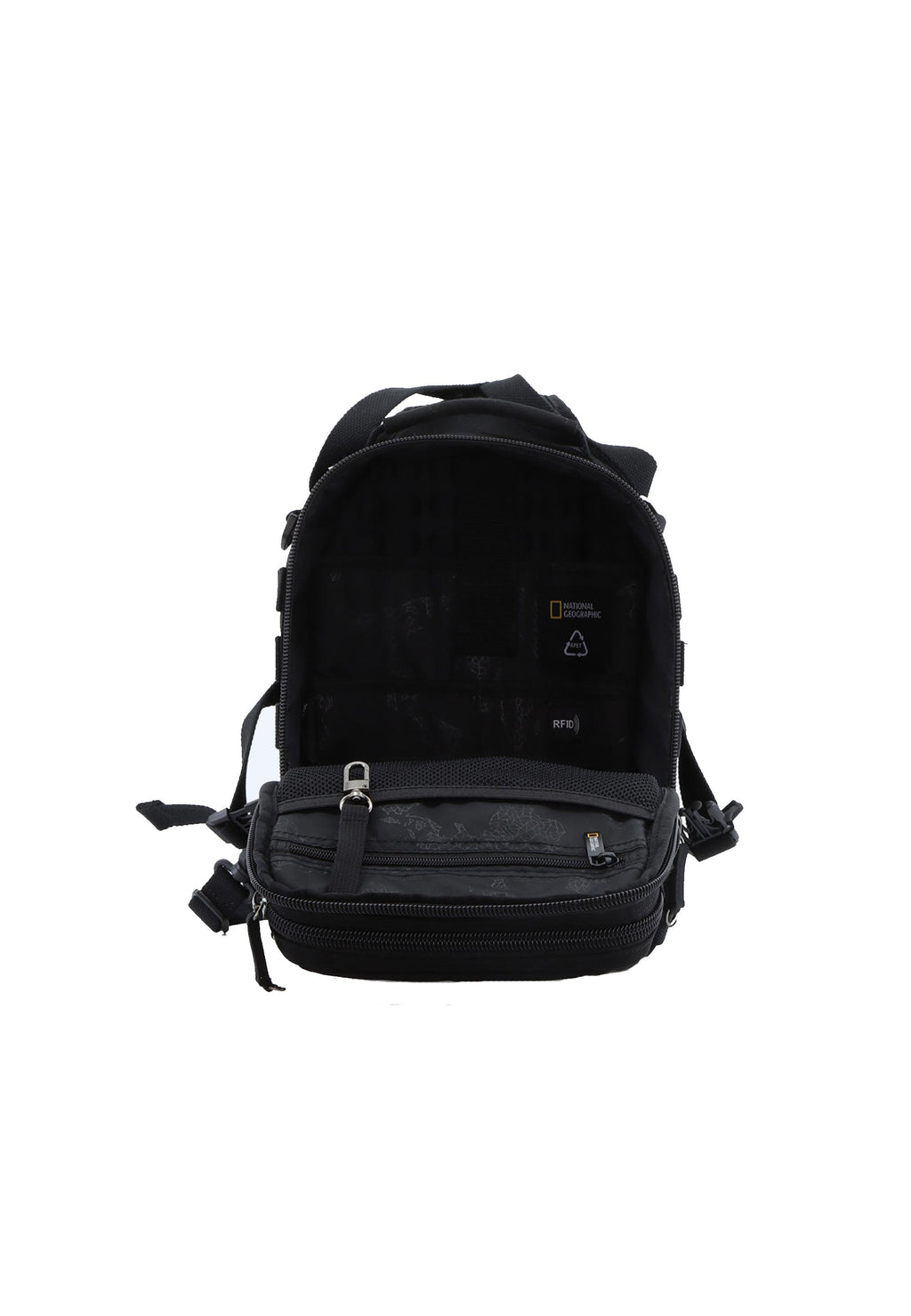 National Geographic - Milestone RPET Schultertasche / Umhängetasche - 10,3L - Schwarz