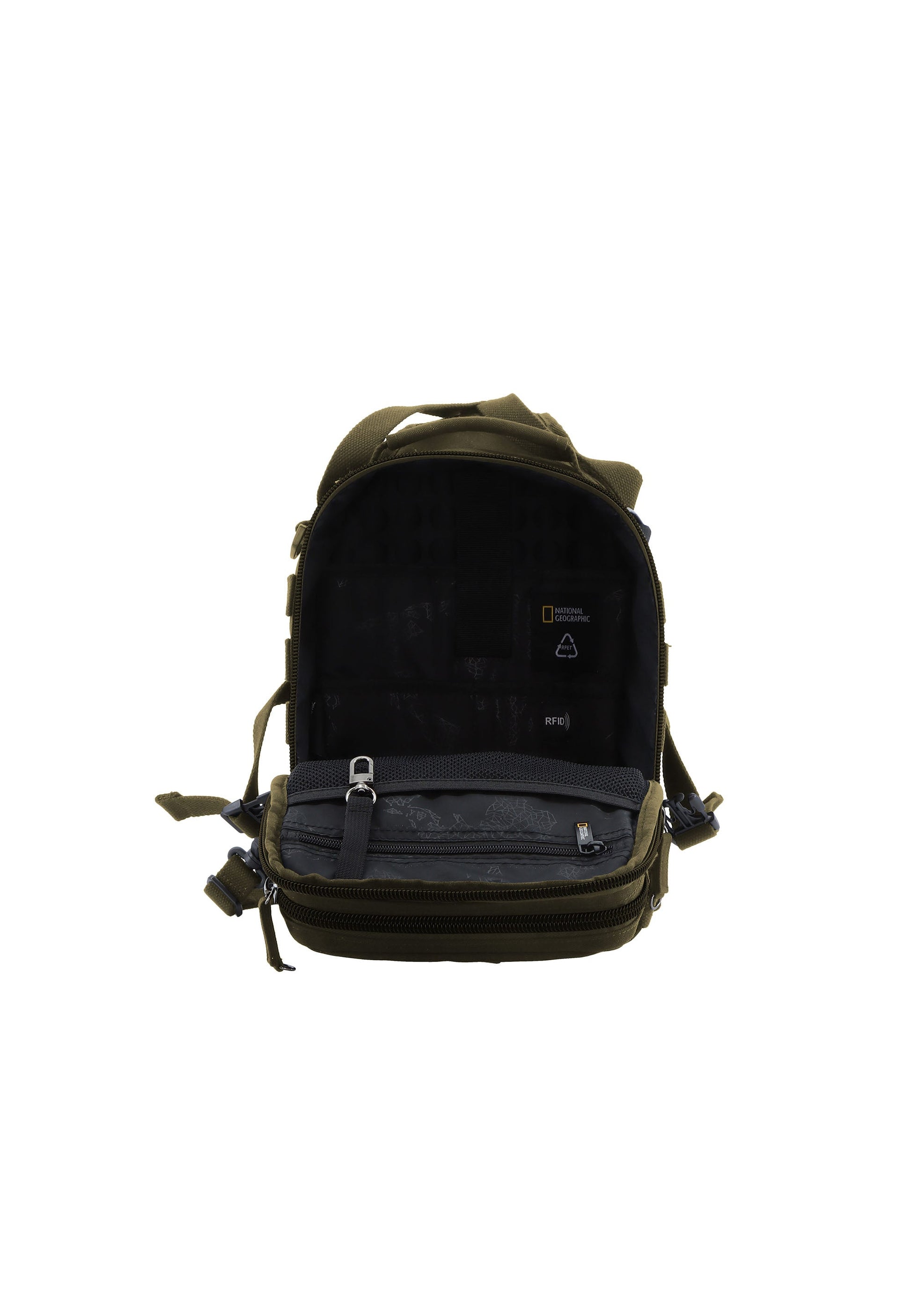National Geographic - Milestone RPET Schultertasche / Umhängetasche - 10,3L - Khaki