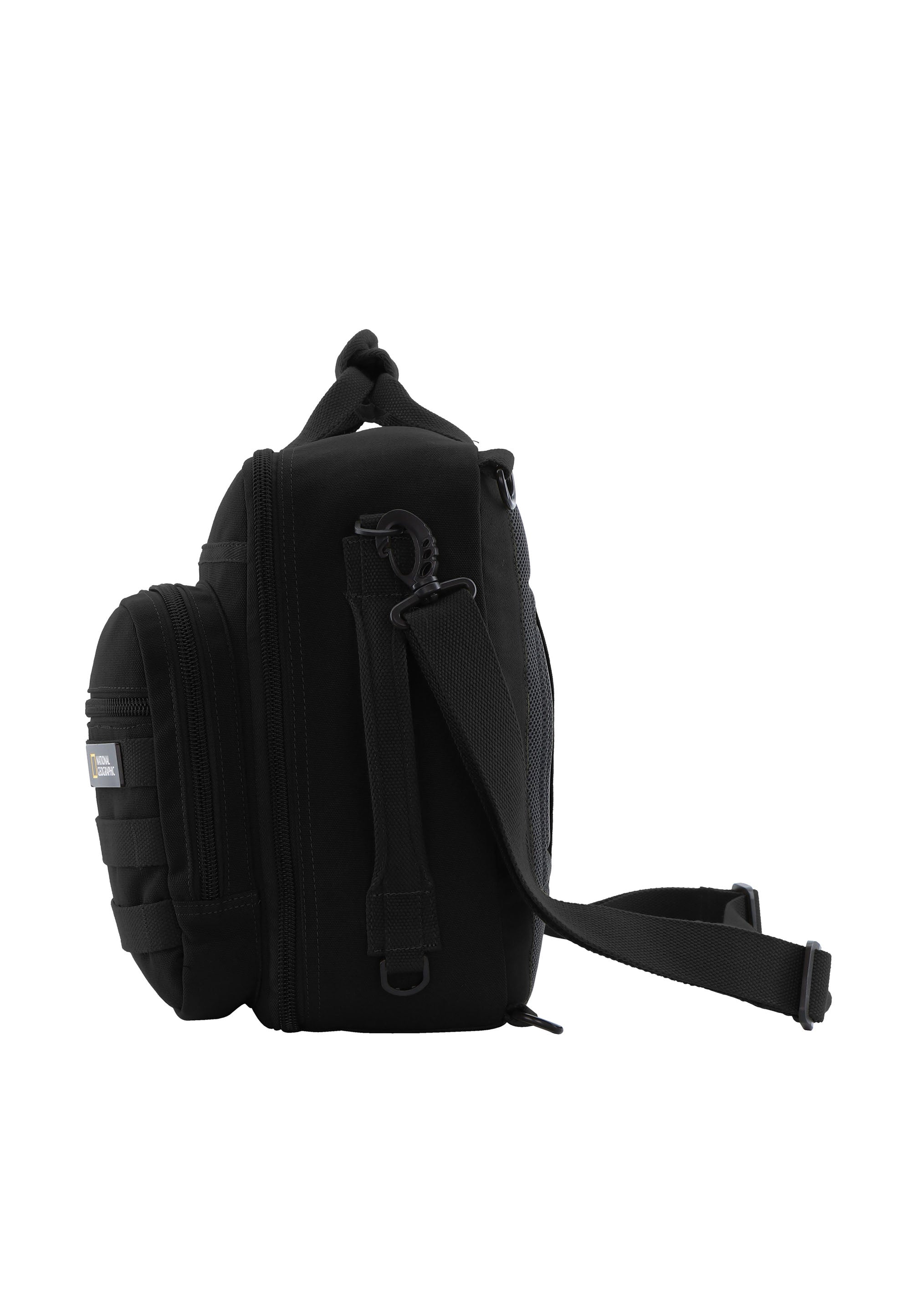 National Geographic - Milestone 3 Wege Rucksack / Laptop-Rucksack / Umhängetasche - 20,9L - Schwarz