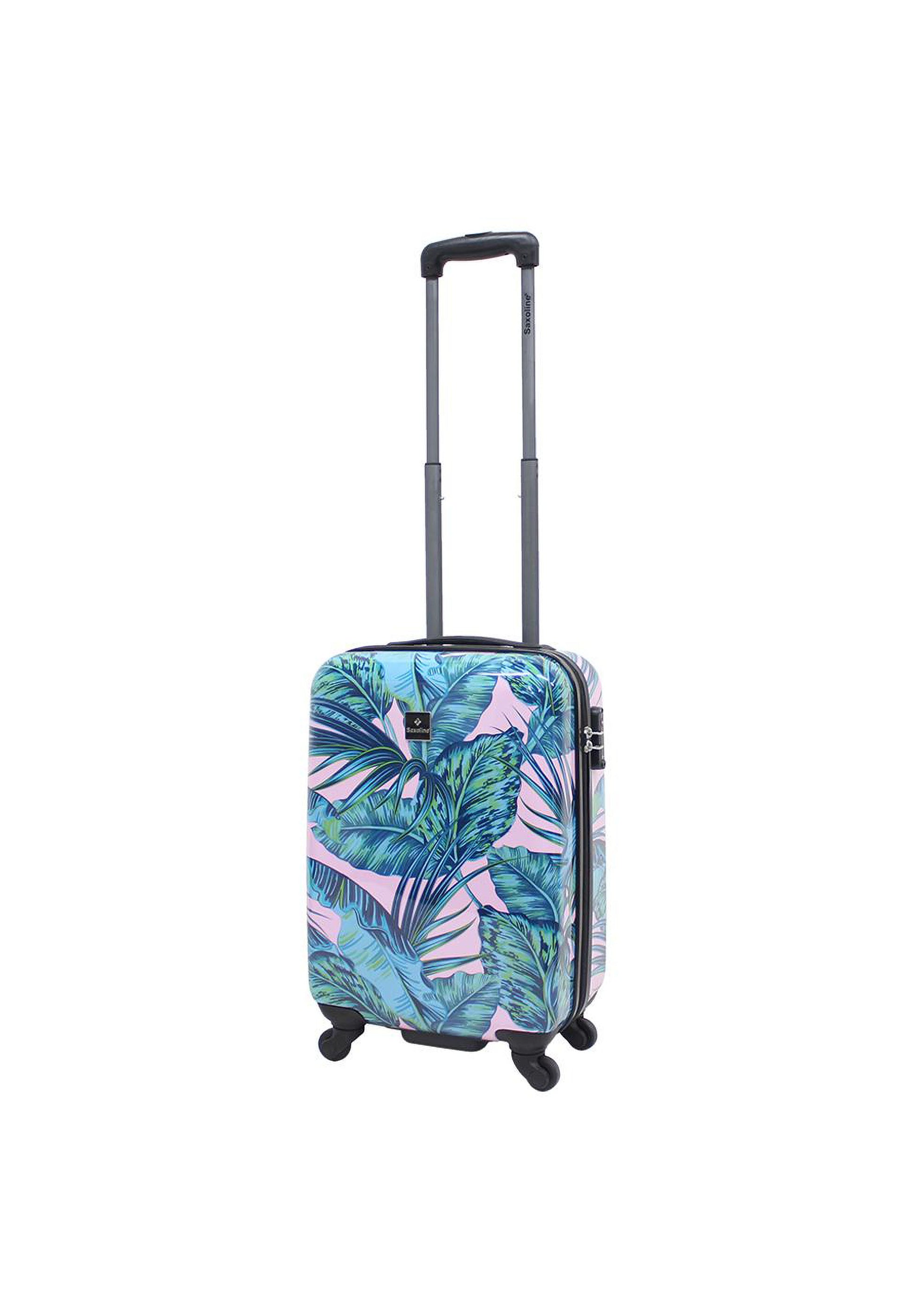 Saxoline - Pink Jungle Handgepäck Hartschalenkoffer / Trolley / Reisekoffer - 53 cm - (Small)