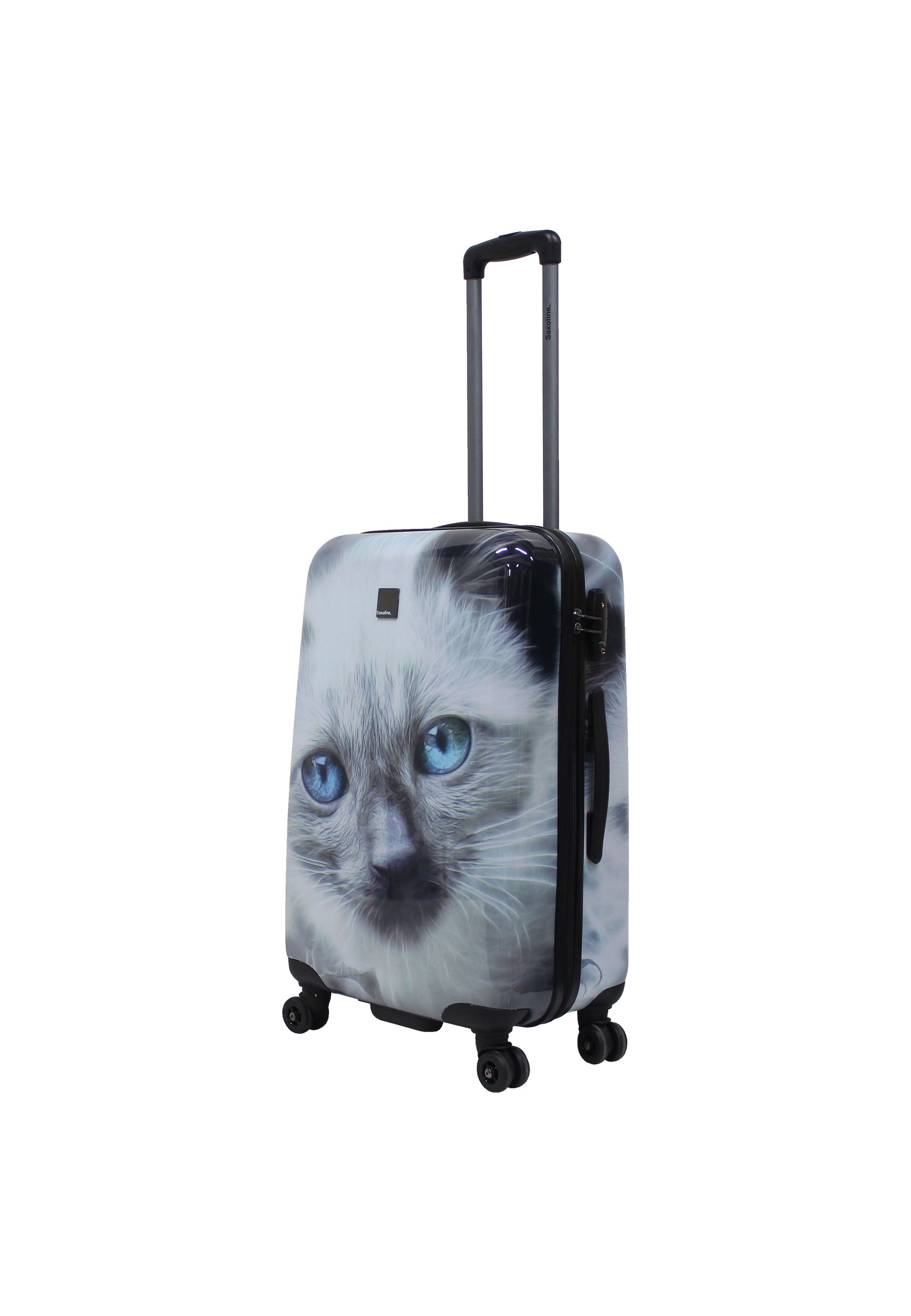 Saxoline - Katzen Hartschalenkoffer / Trolley / Reisekoffer - 67 cm - (Medium)