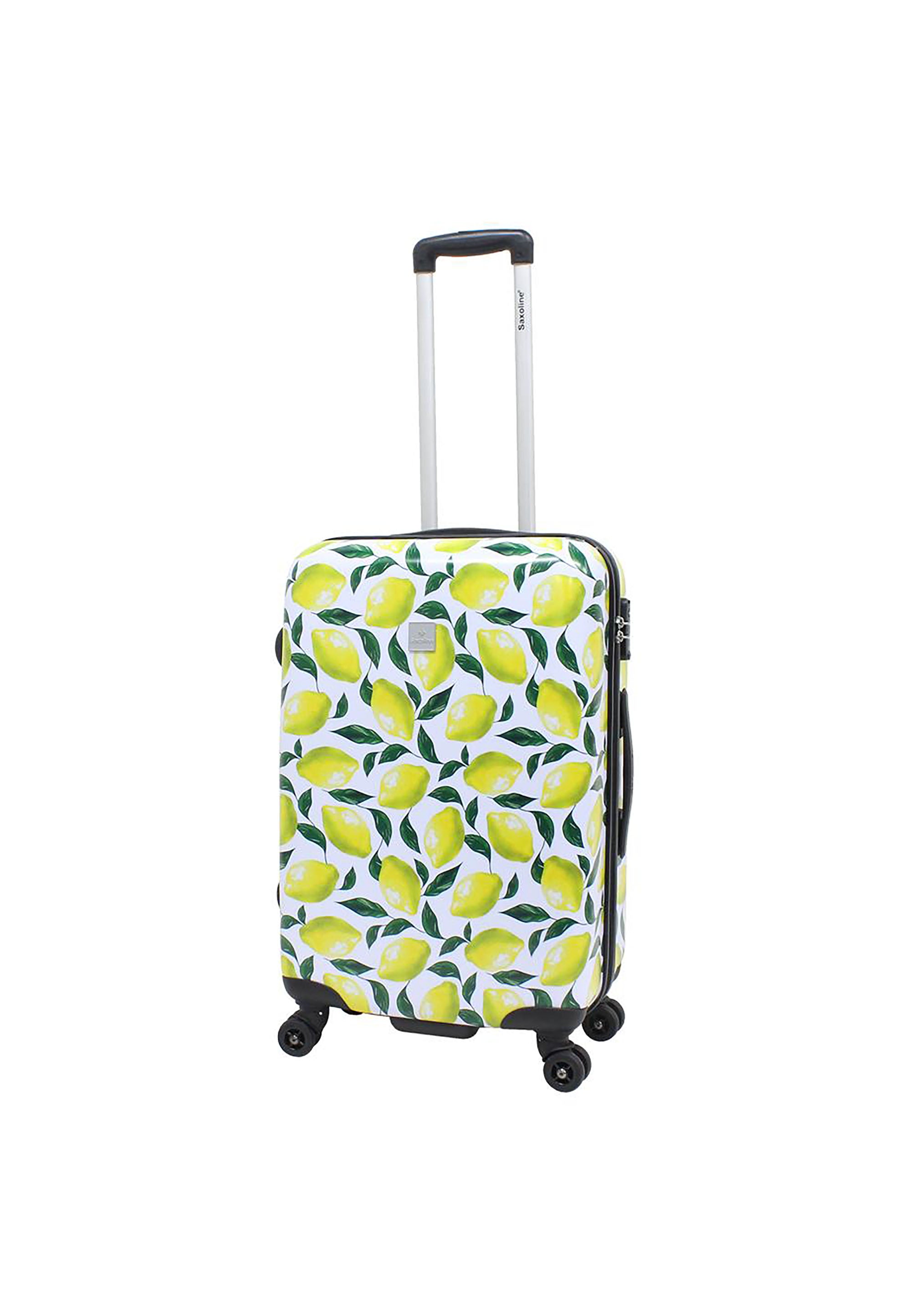 Saxoline - Zitronen Hartschalenkoffer / Trolley / Reisekoffer - 67 cm - (Medium)