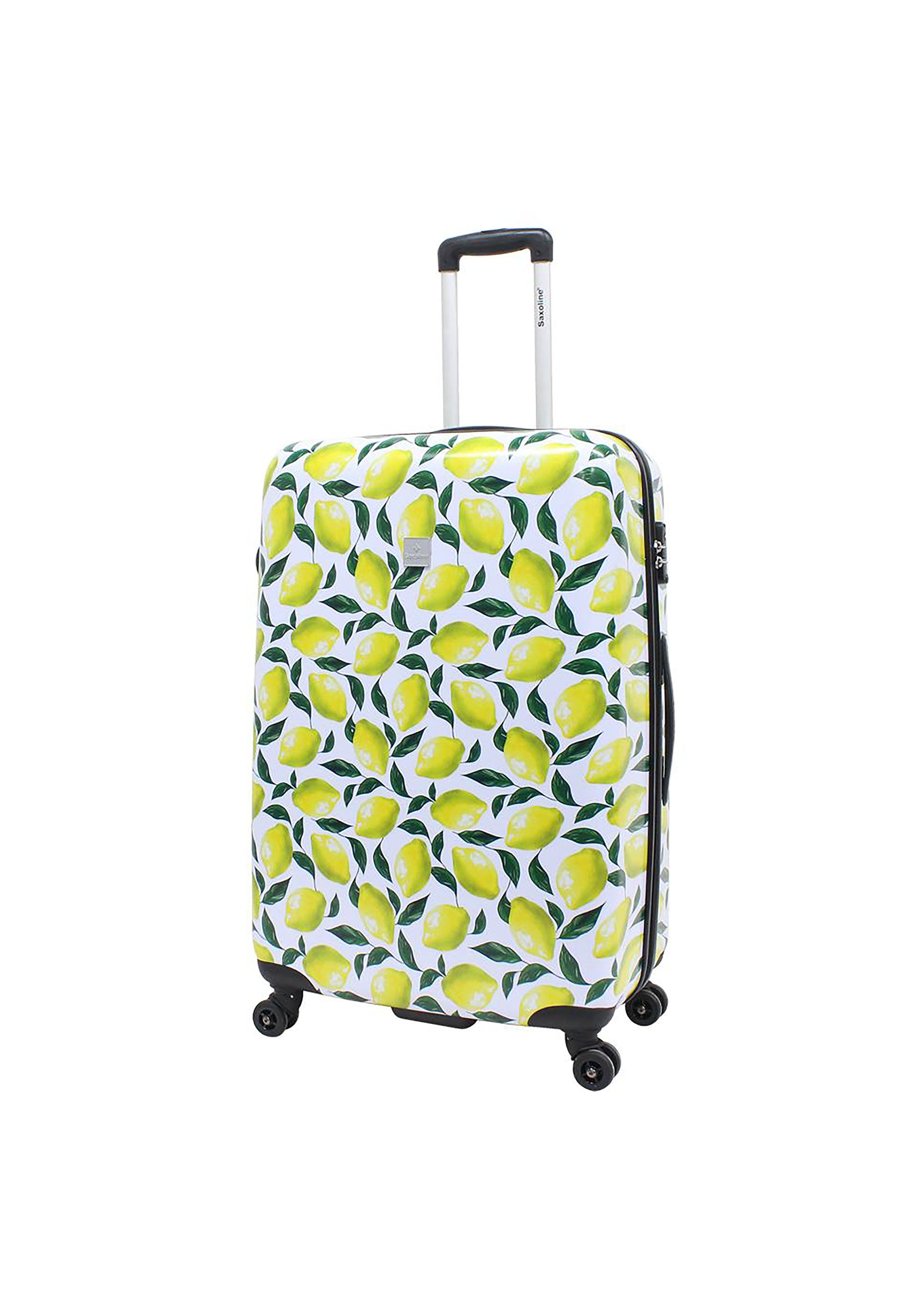 Saxoline - Zitronen Hartschalenkoffer / Trolley / Reisekoffer - 76 cm - (Large)