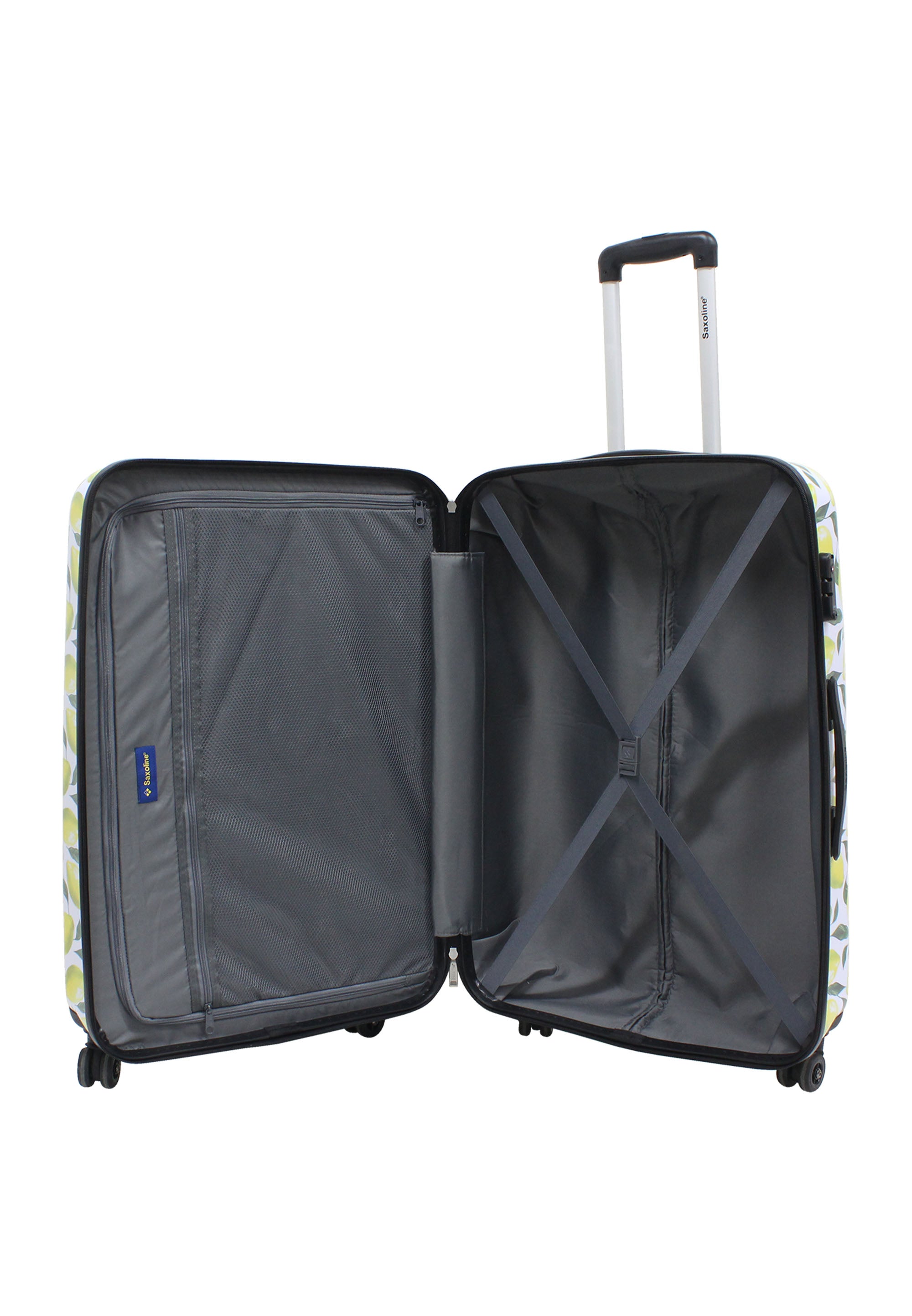 Saxoline - Zitronen Hartschalenkoffer / Trolley / Reisekoffer - 76 cm - (Large)