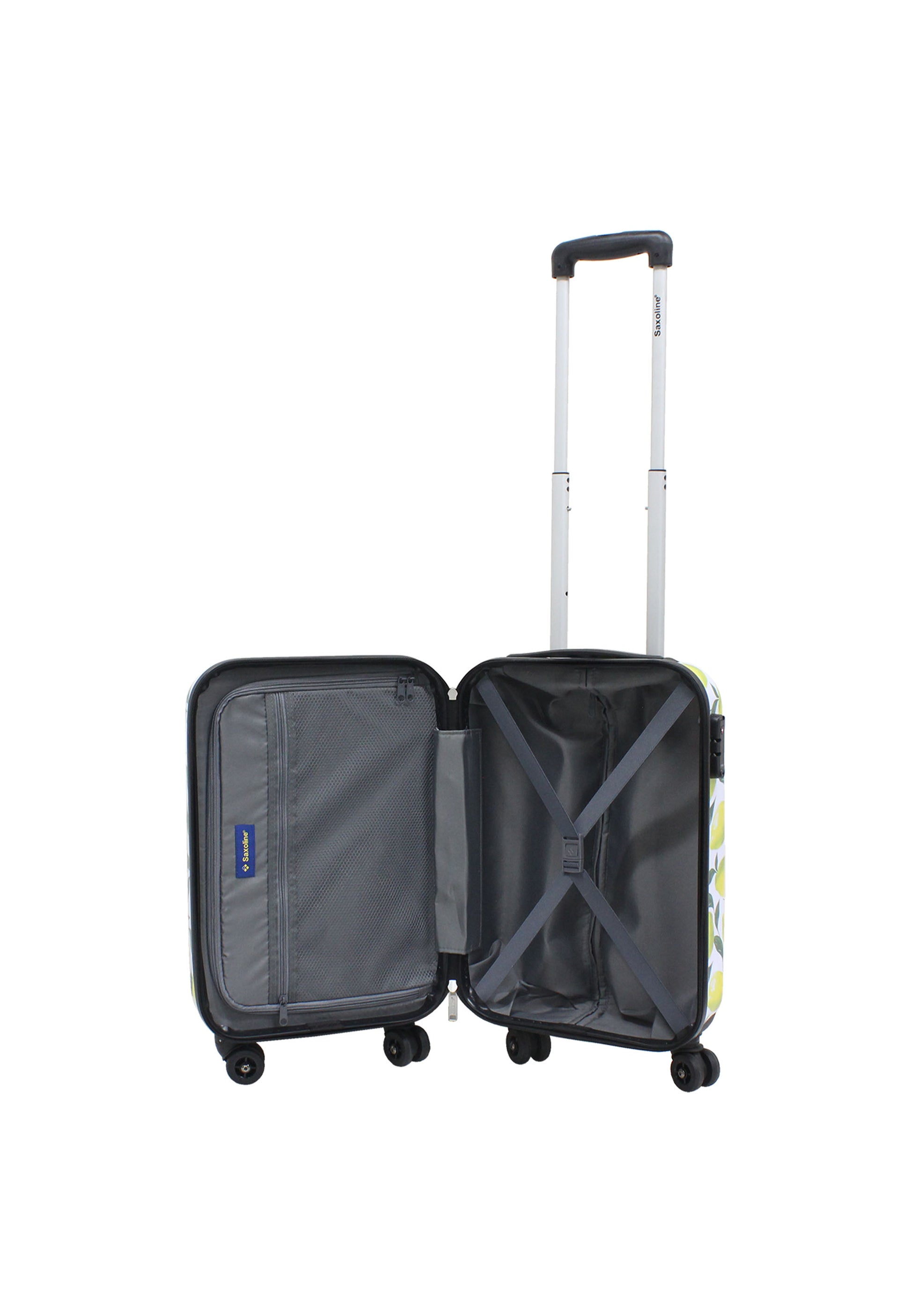 Saxoline - Zitronen Handgepäck Hartschalenkoffer / Trolley / Reisekoffer - 55 cm - (Small)