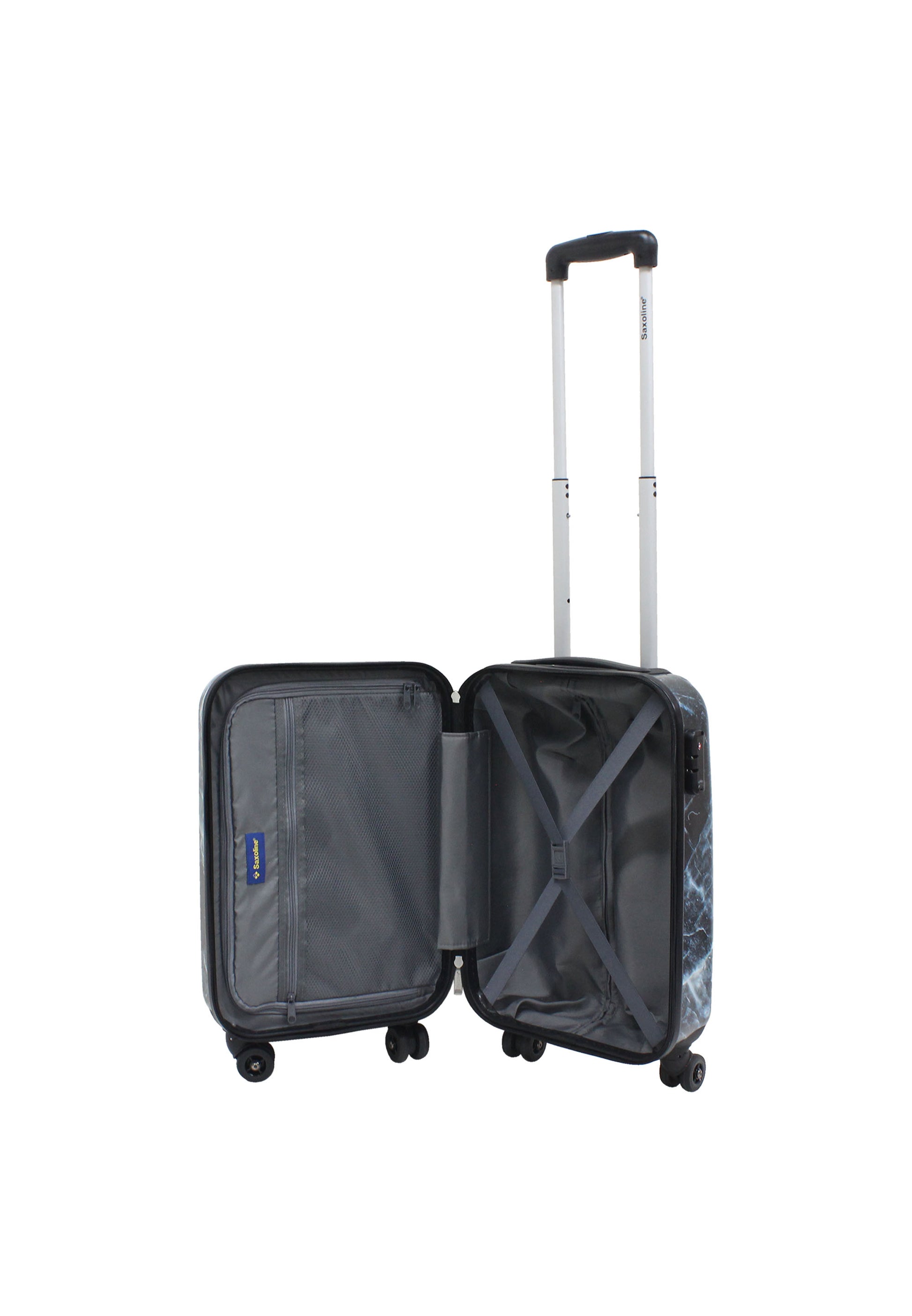 Saxoline - Marble Handgepäck Hartschalenkoffer / Trolley / Reisekoffer - 55 cm - (Small)