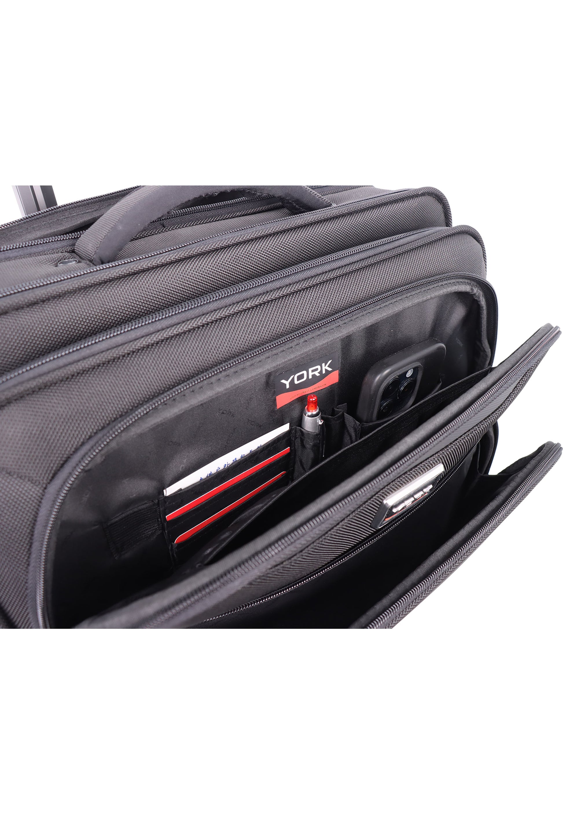 York Venture Business Aktentolley mit 360 grad Doppelrollen