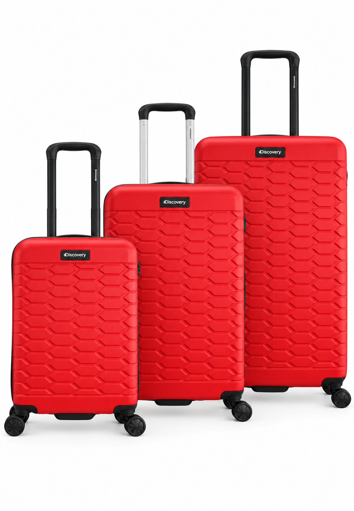 Discovery Reptile Hartschalen-Kofferset 3-teilig S/M/L Rot – Produktansicht 1