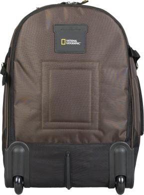 National Geographic - Trail Reisetasche mit 2 Rollen / Trolley-Rucksack - 33L Schwarz