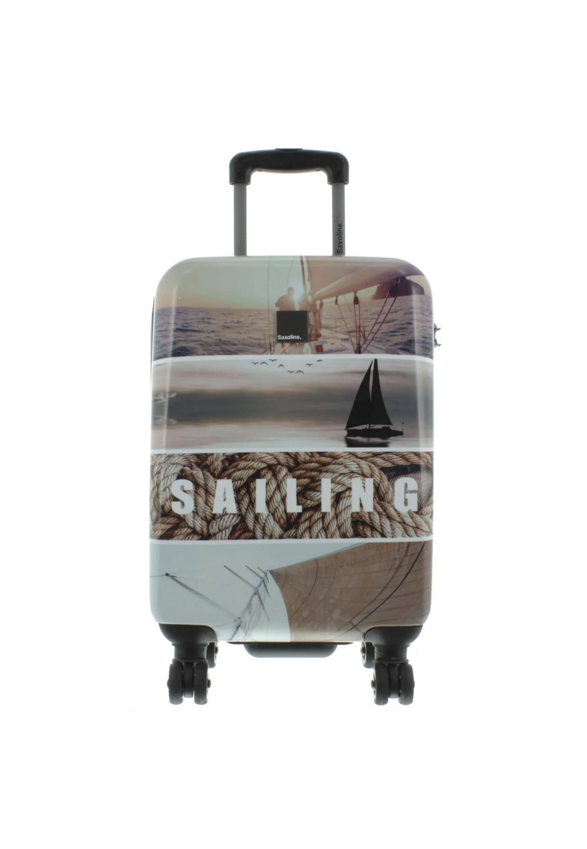 Saxoline Blue Sailing Hartschalenkoffer 55 cm mit Sailing-Motiv – Produktansicht 1