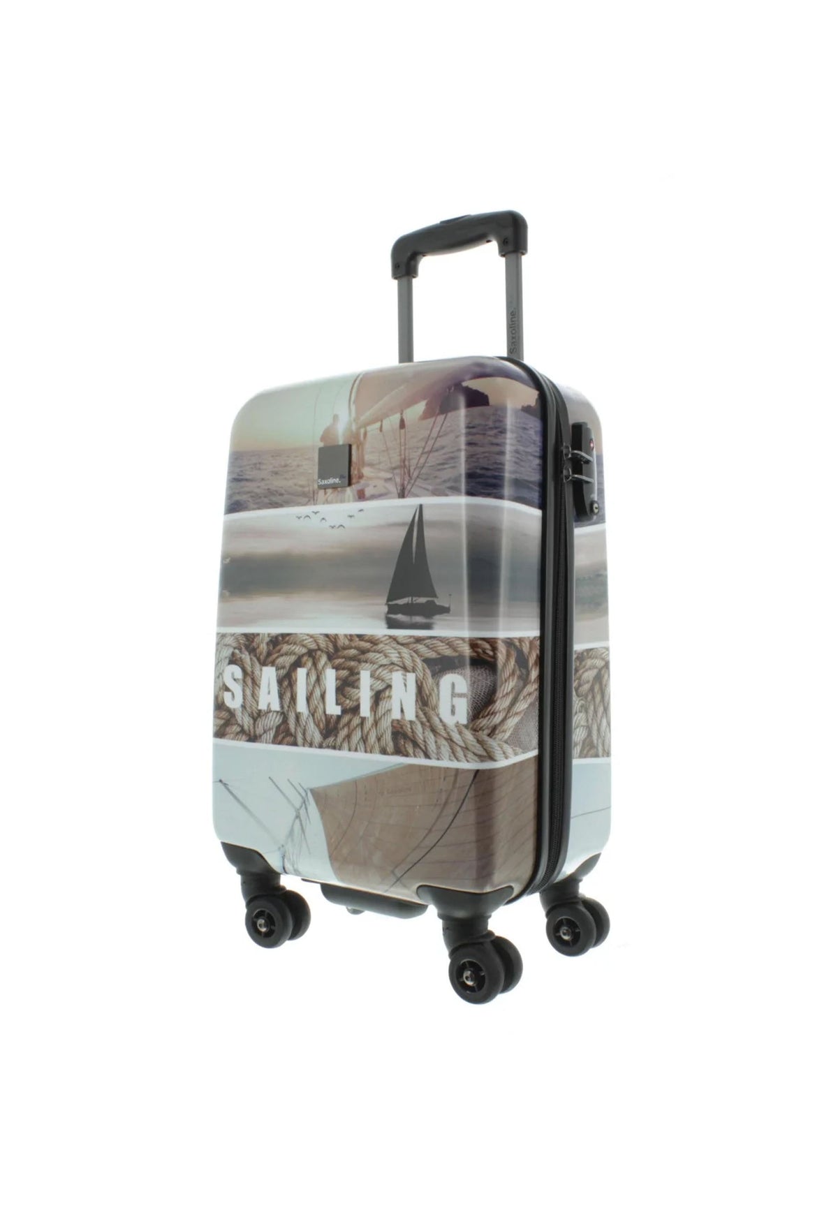 Saxoline Blue Sailing Hartschalenkoffer 55 cm mit Sailing-Motiv – Produktansicht 2