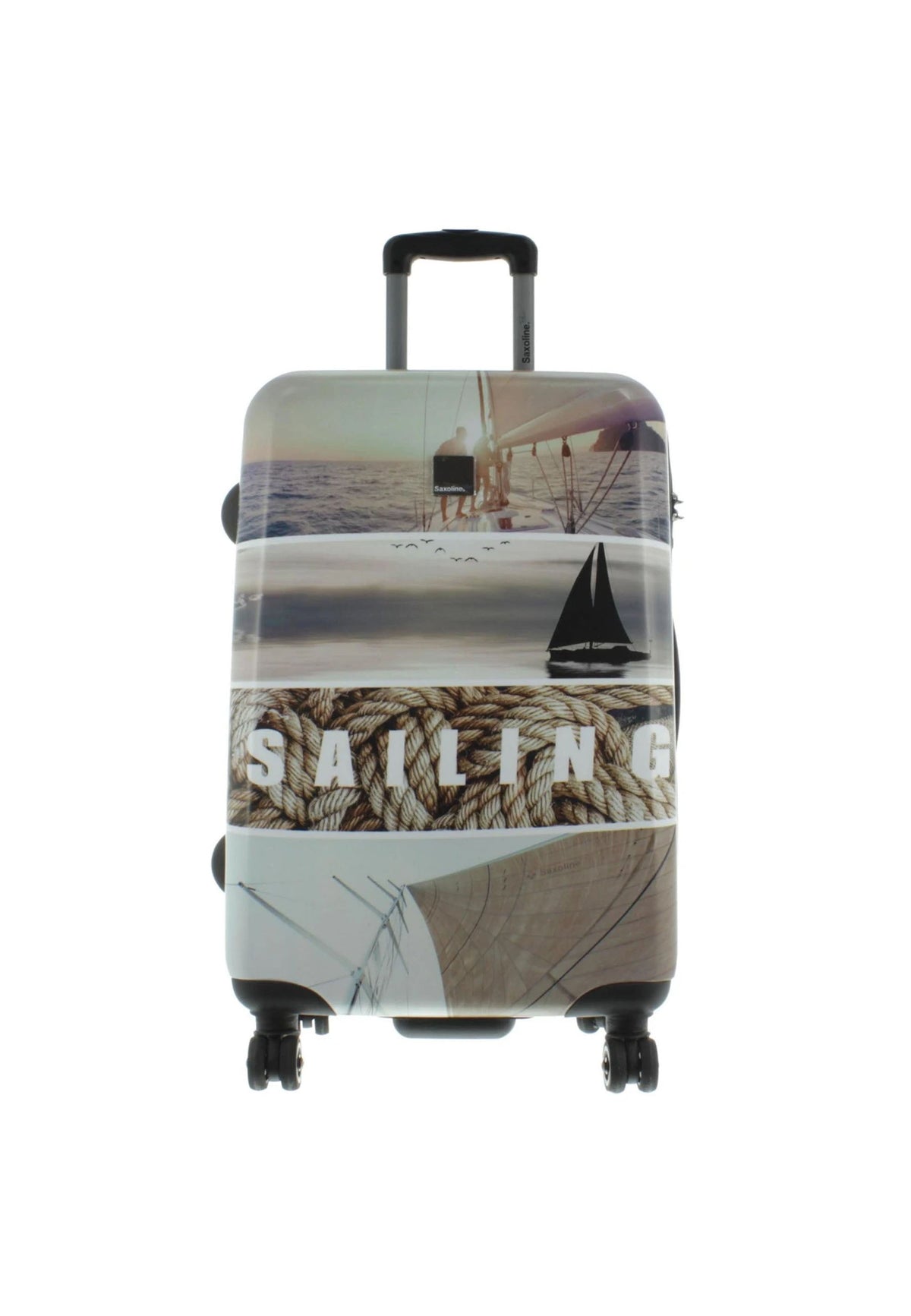 Saxoline Blue Sailing Hartschalenkoffer 67 cm mit Sailing-Motiv – Produktansicht 1
