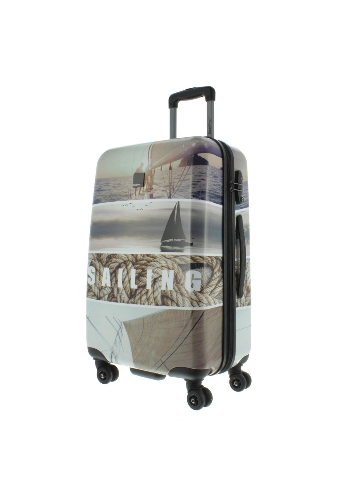 Saxoline Blue Sailing Hartschalenkoffer 67 cm mit Sailing-Motiv – Produktansicht 2