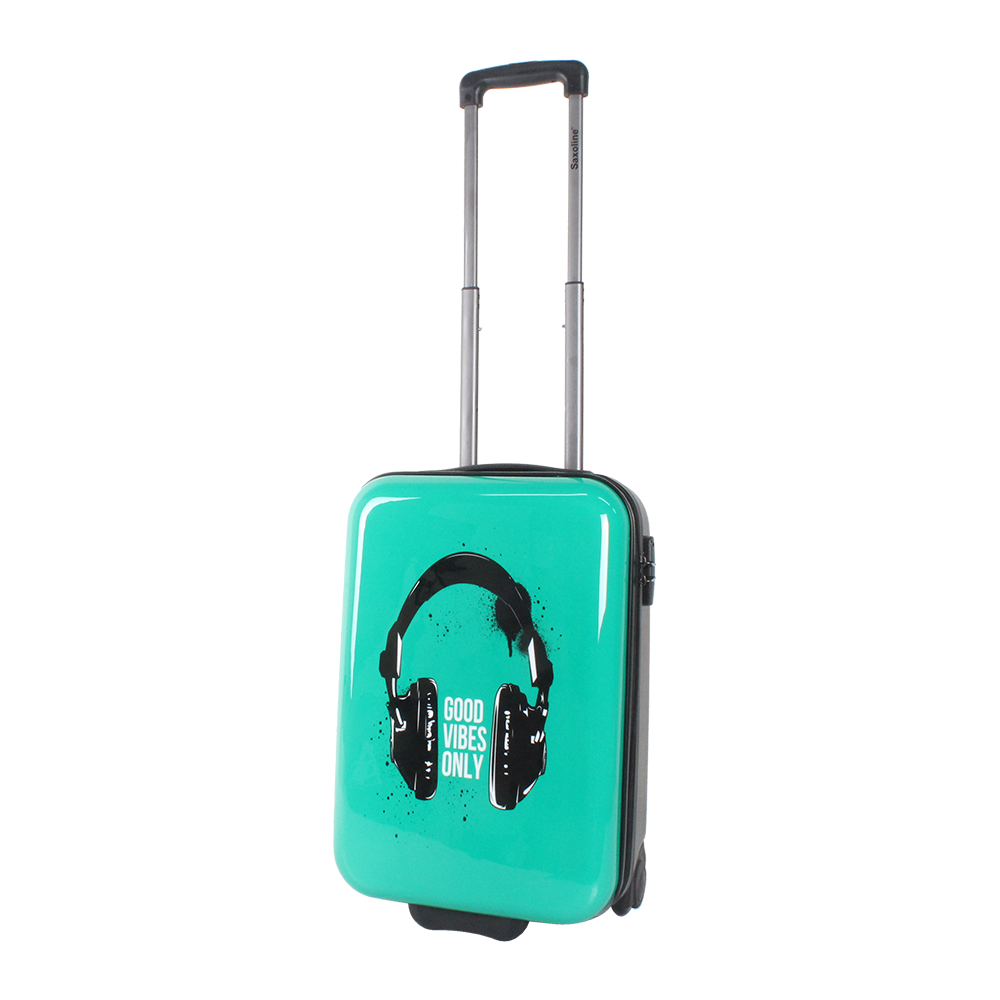 Kinderkoffer Trolley Handgepäck mit Headphone Print Gr. S von Saxoline
