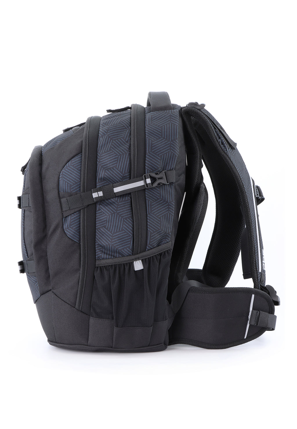 2be Rucksack / Schulrucksack - Schwarz mit Druck