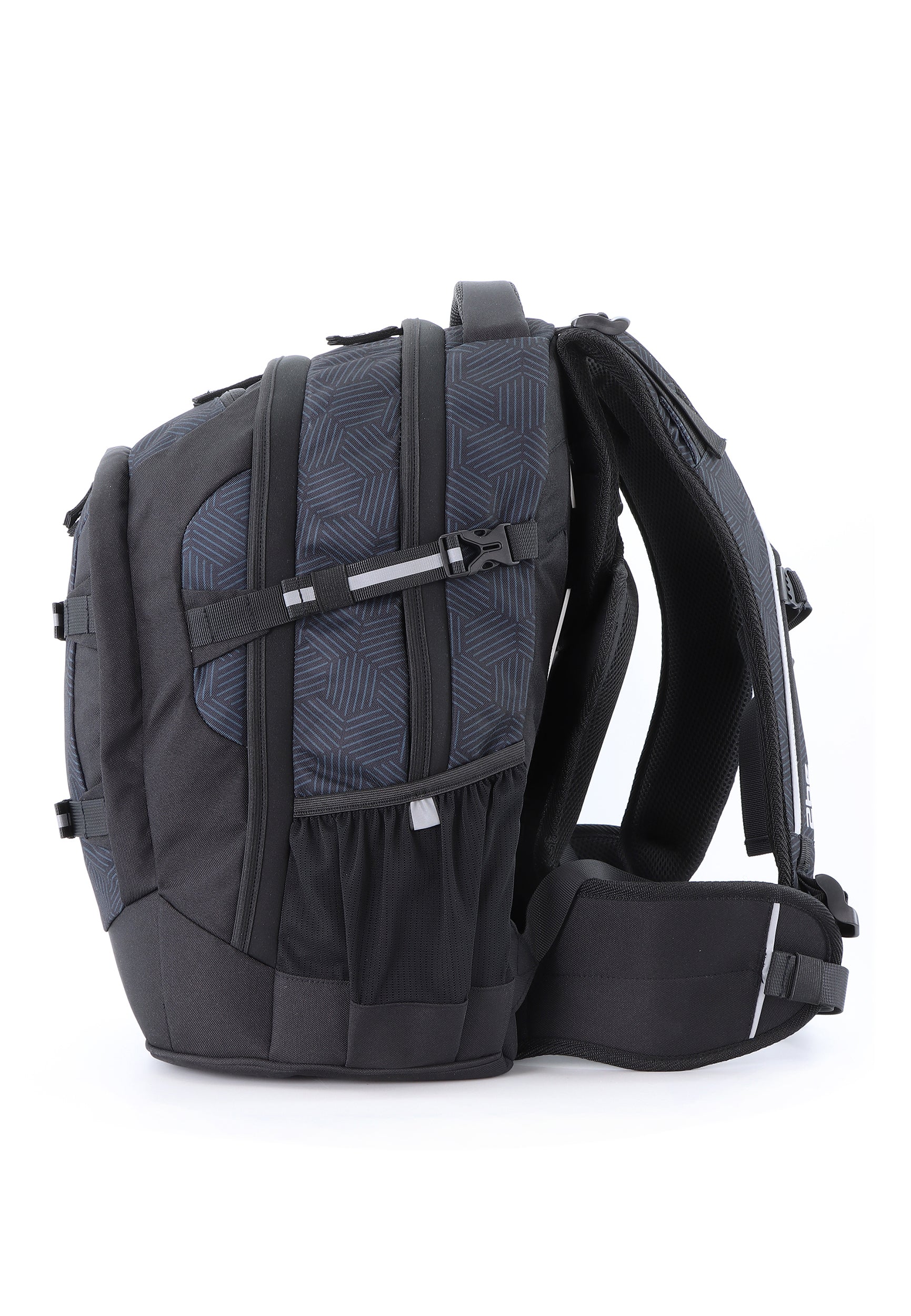 2be Rucksack / Schulrucksack - Schwarz mit Druck