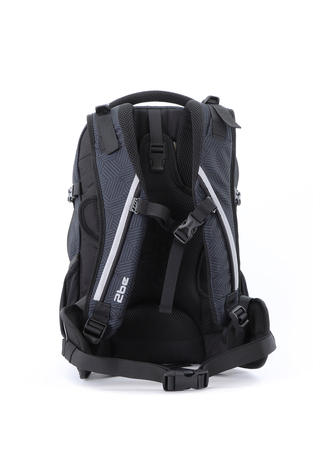 2be Rucksack / Schulrucksack - Schwarz mit Druck