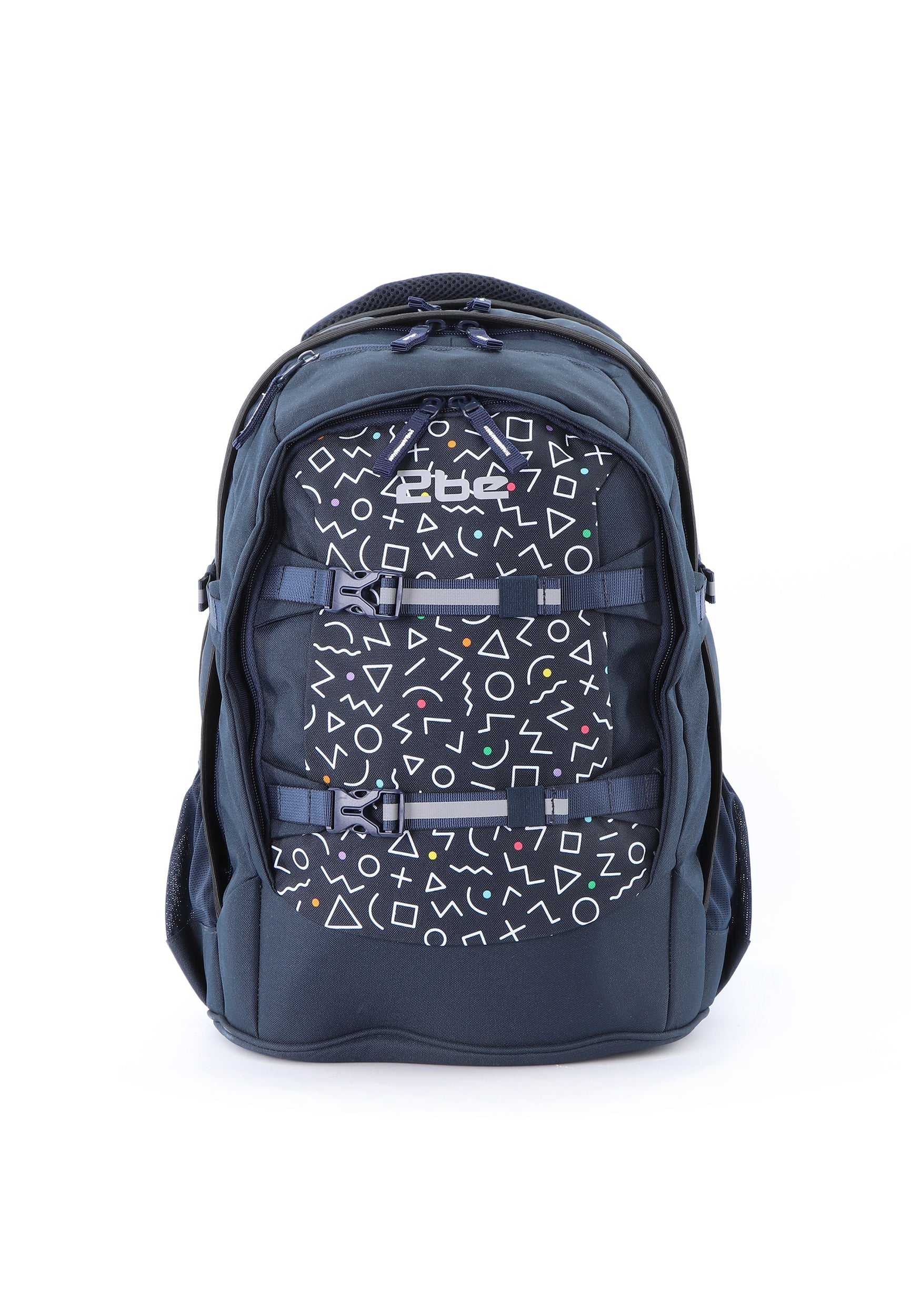 2be Ergonomischer Schulrucksack | Marineblau Bedruckt