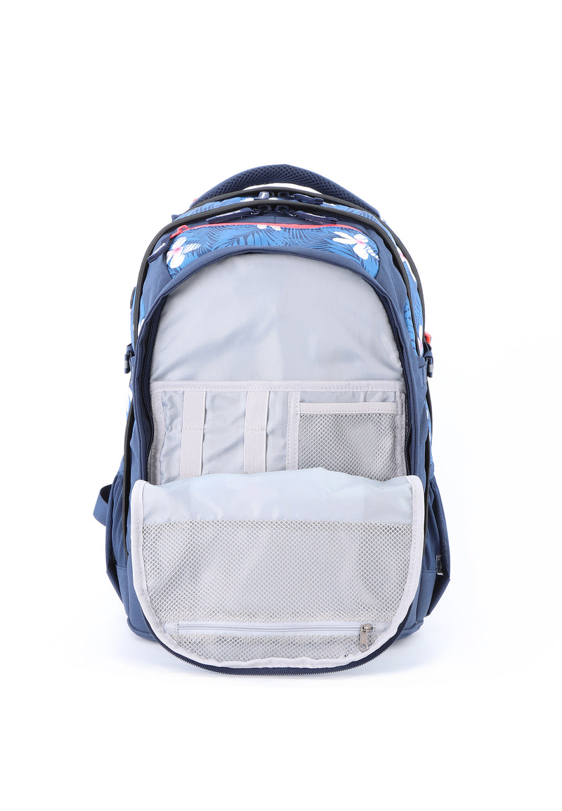 Ergonomischer 2Be Schulrucksack Blau Print