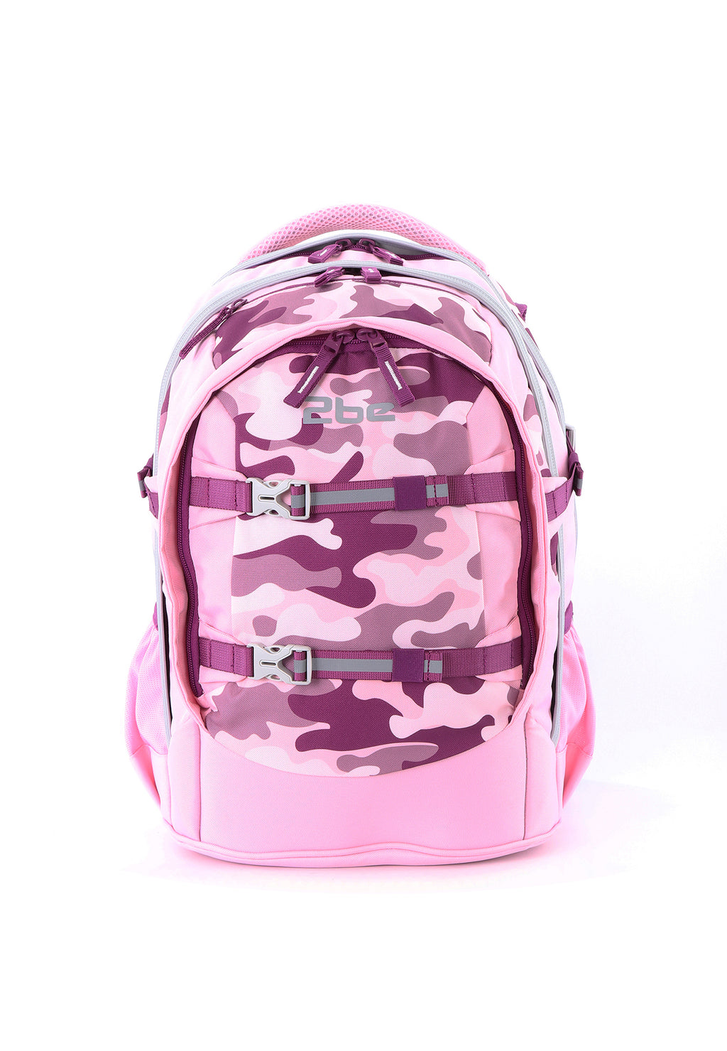 2be Ergonomischer Schulrucksack | Rosa Flecktarn