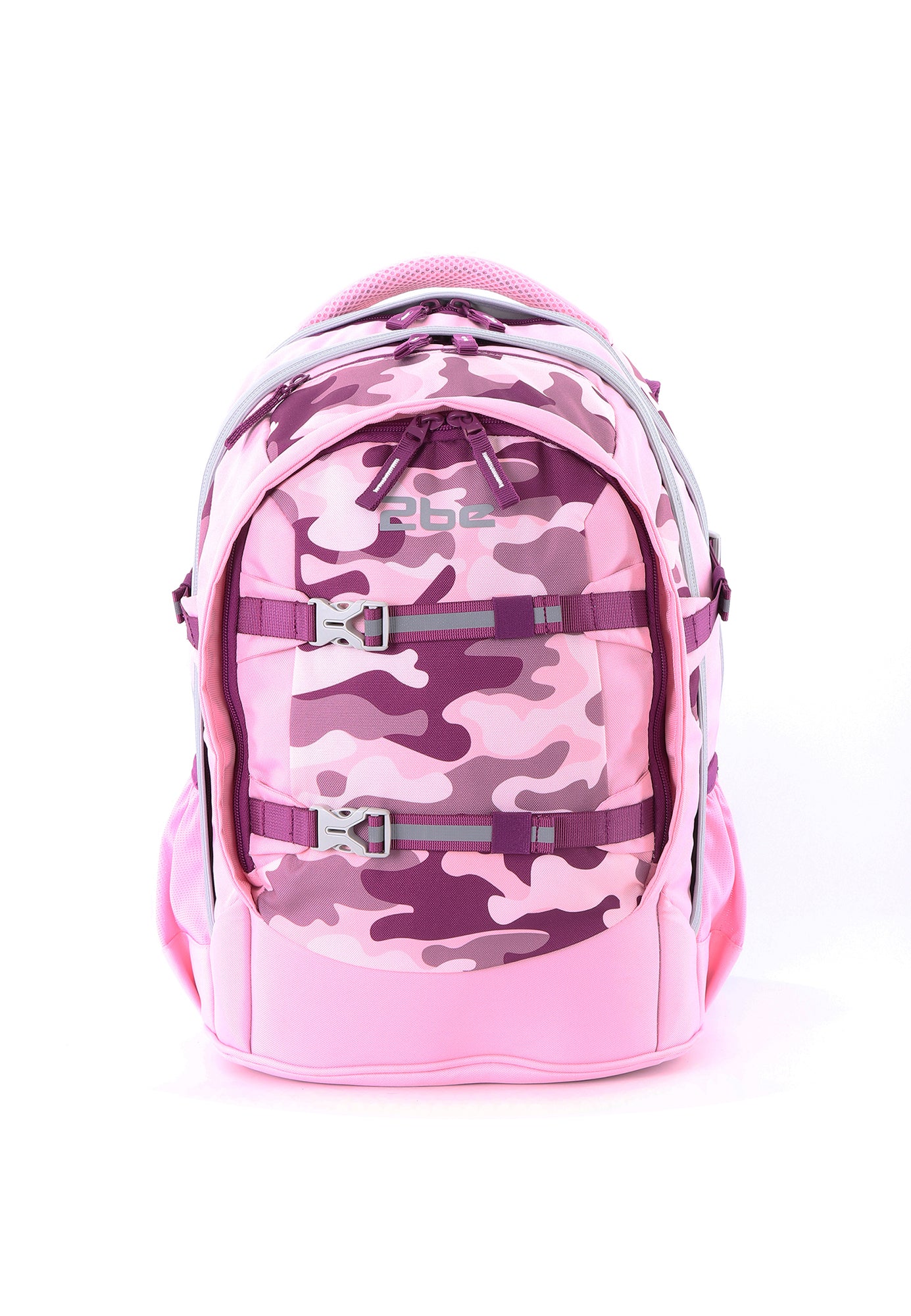 2be Ergonomischer Schulrucksack | Rosa Flecktarn