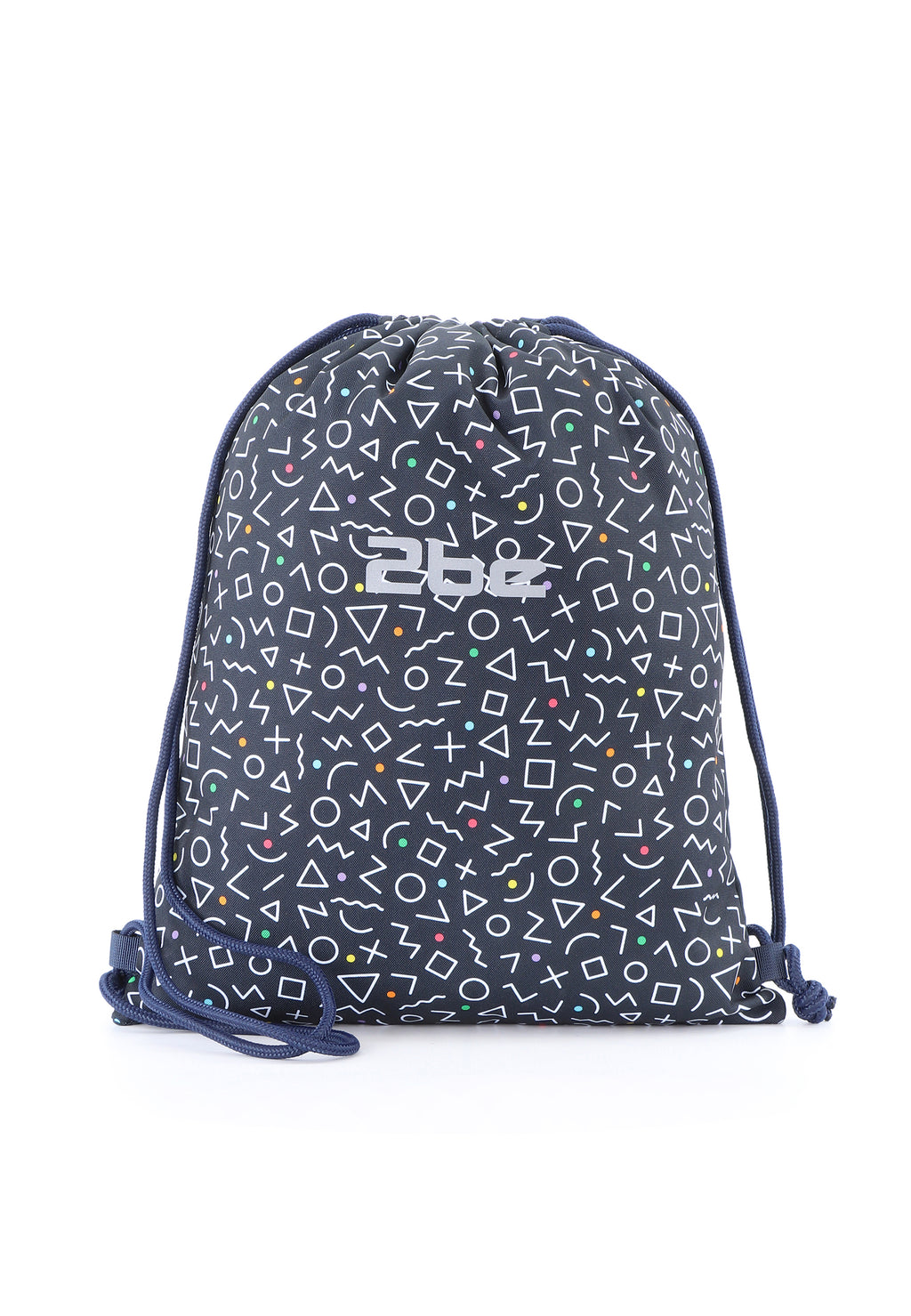 2be Sportbeutel Turnbeutel Gym Bag Kordelzug | Marineblau Bedruckt
