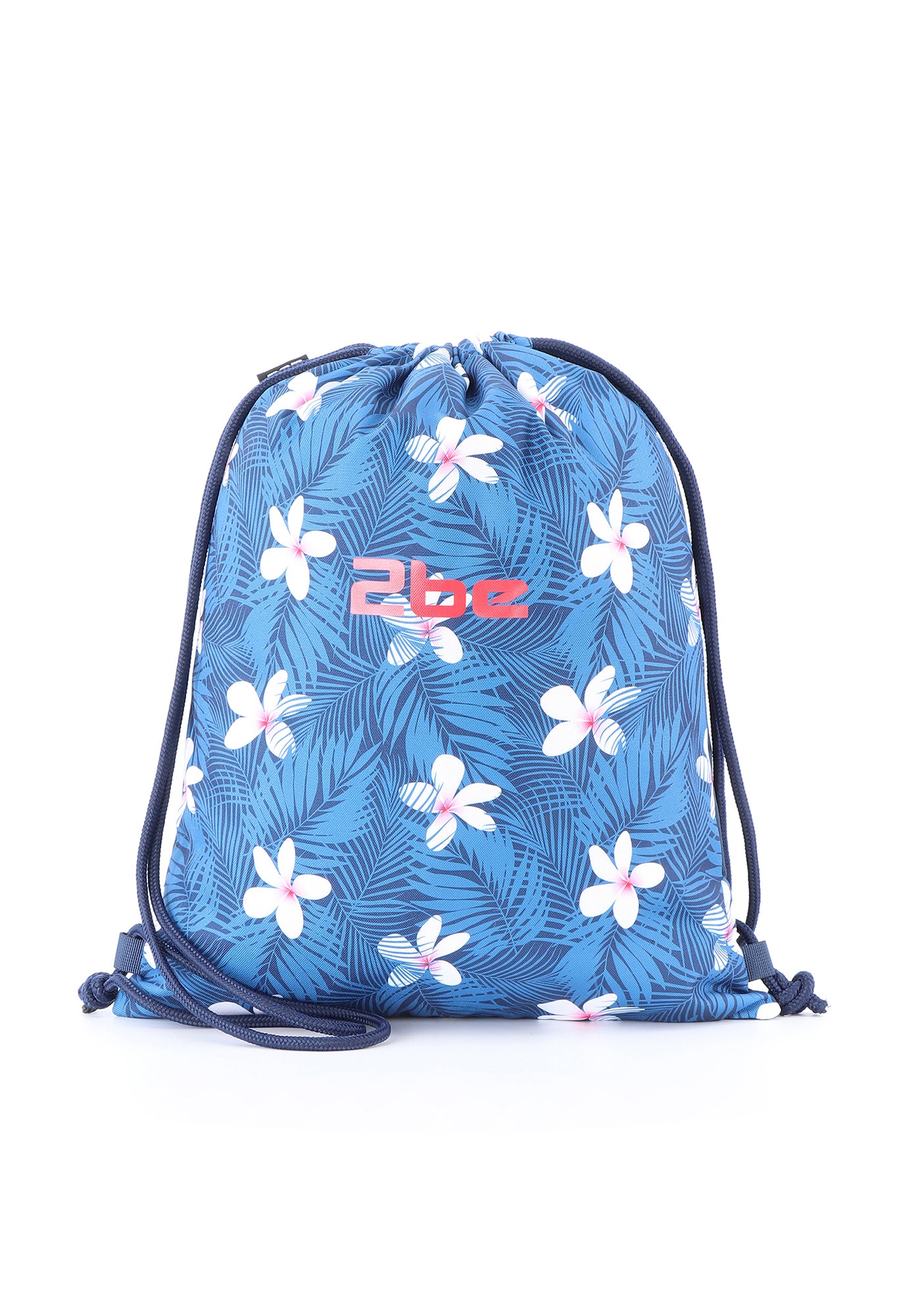 2be Sportbeutel Turnbeutel Gym Bag Kordelzug | Blaue Blumen