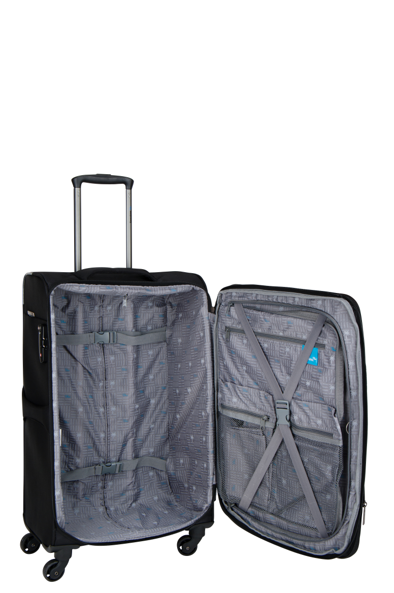 Saxoline Blue Alpine driedelig trolley kofferset zwart Luggage4U