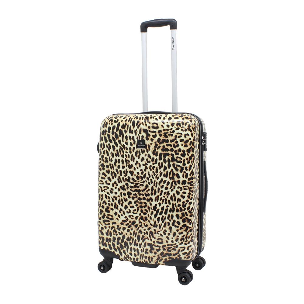 Hartschalenkoffer Gr. M mit modischen Leopard-Print Koffer von Saxoline