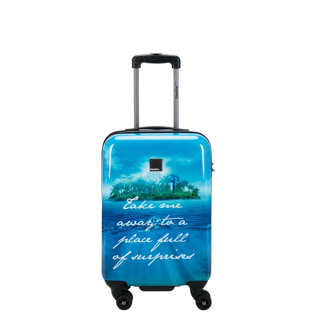 Bedruckter Kabinenkoffer von Saxoline Blue