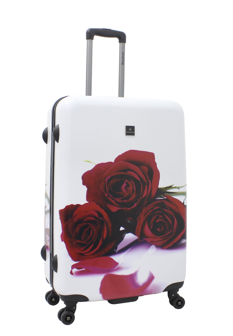 Reisekofferset Rosen Trolleyset mit Blumen 3er Kofferset von Saxoline