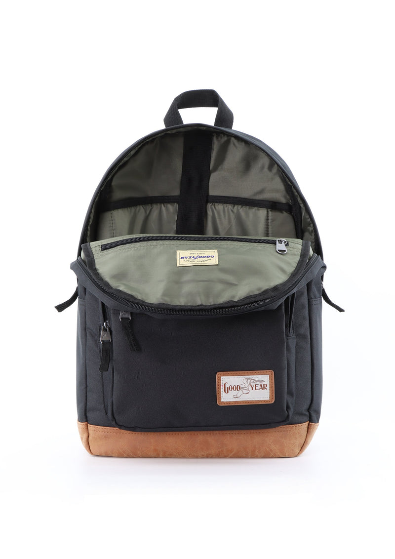 Sport und Freizeit Rucksack mit Laptopfach von Goodyear Farbe Schwarz