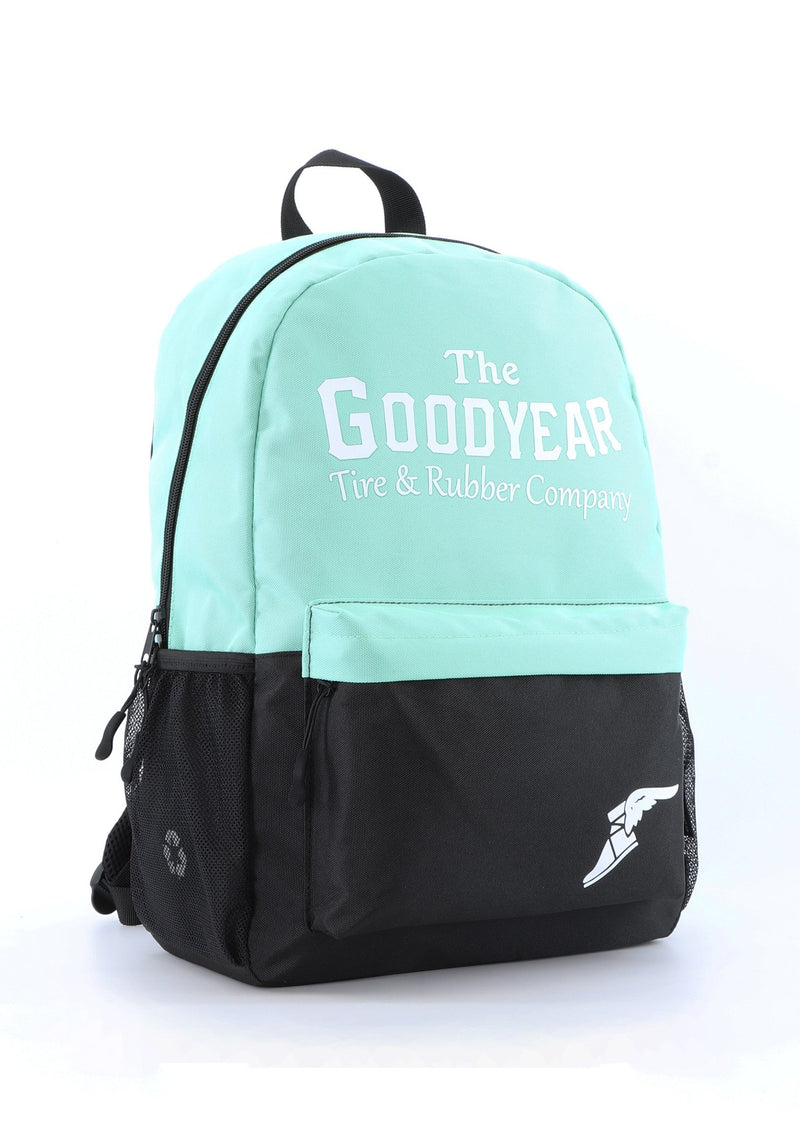 Nachhaltiger RPET Rucksack für Sport und Freizeit von Goodyear Farbe Türkis