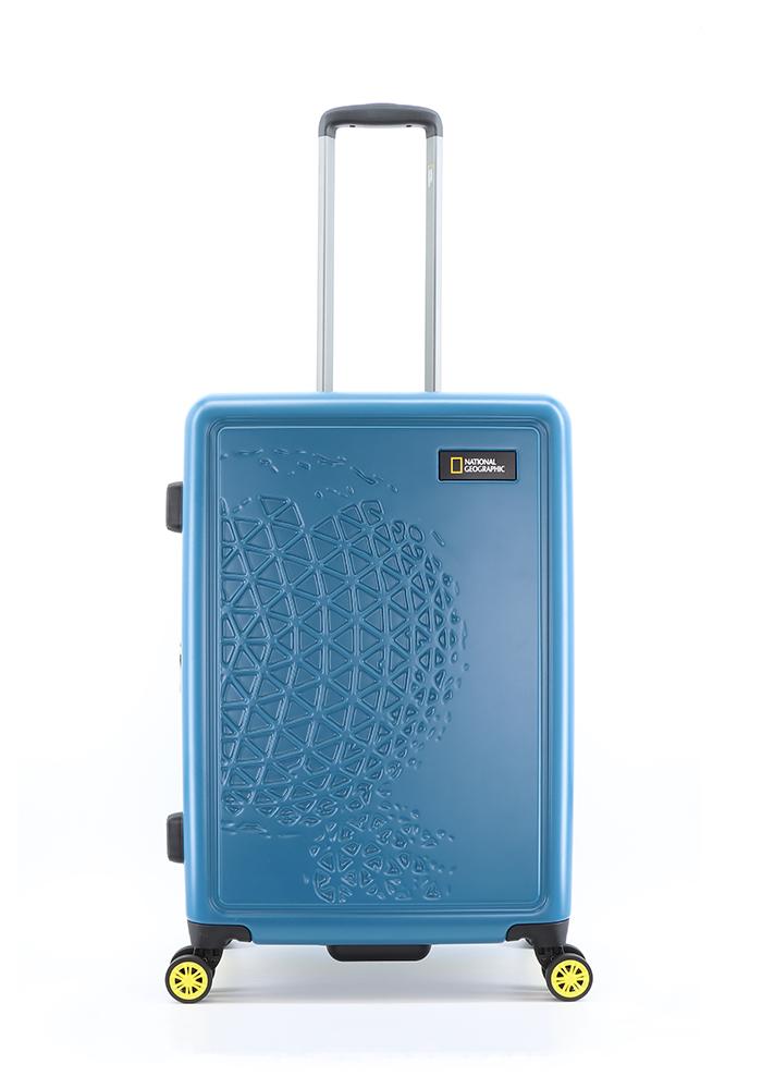 Schalenkoffer mit Globe Motiv