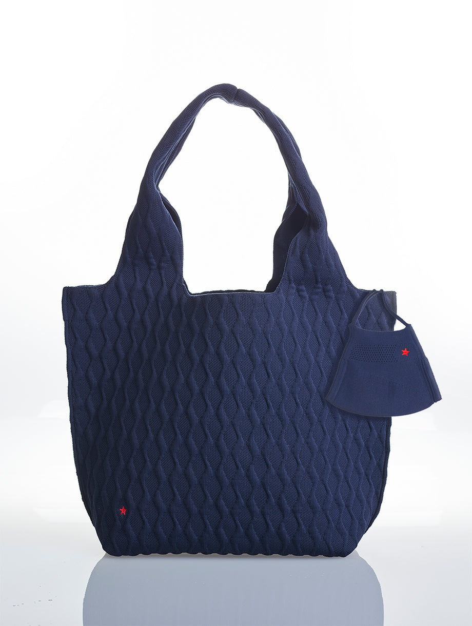 REDSTARS ECO-BAG Ink Blue Handtasche Shopper aus recycelten Plastik Flaschen
