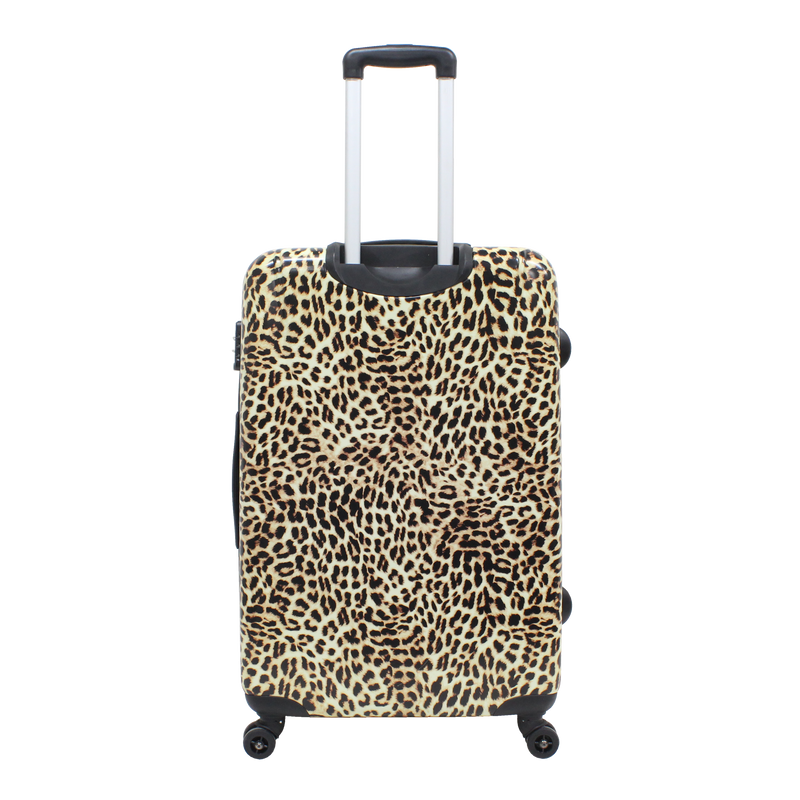 Grote Saxoline koffer met leopard print