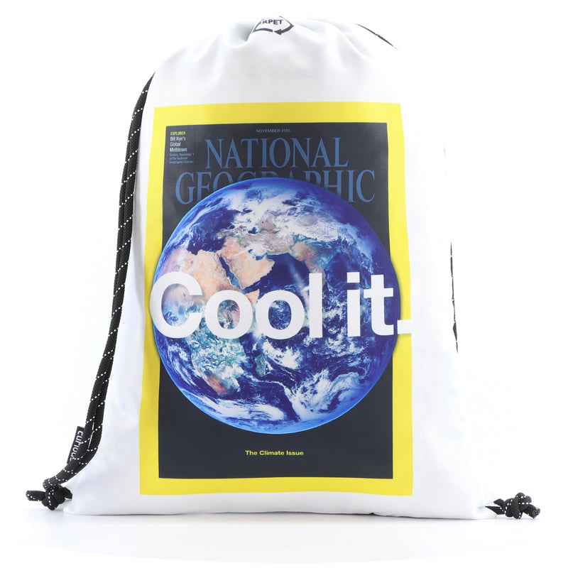 National Geographic Sport und Freizeit Beutel Earth Weiss mit Cool it Aufdruck