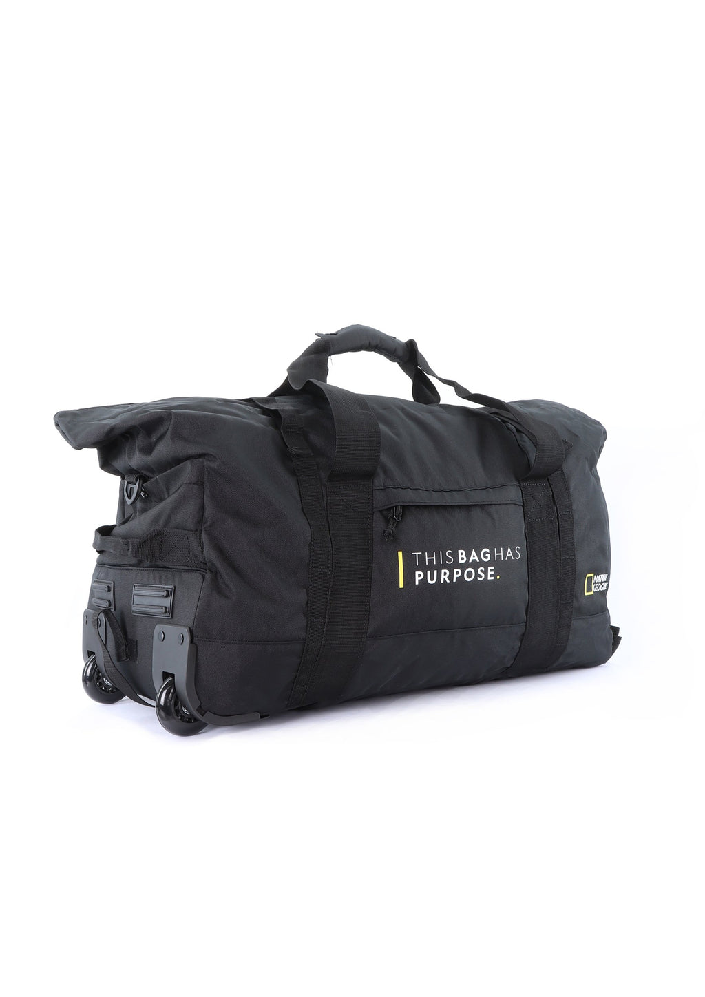 National Geographic - Pathway Rollentasche / Trollytasche / Reisetasche mit Rollen - 48L - Schwarz