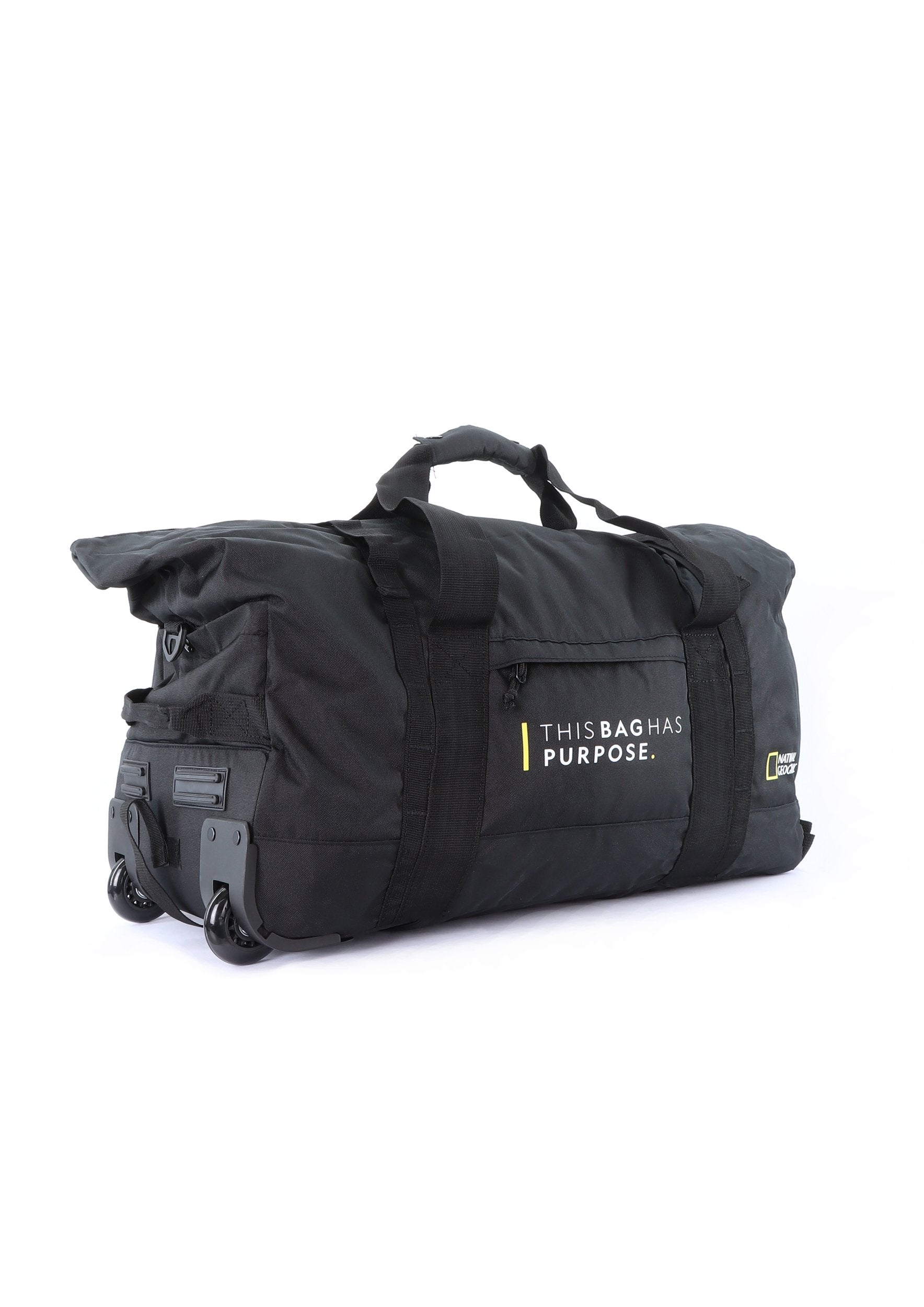 National Geographic - Pathway Rollentasche / Trollytasche / Reisetasche mit Rollen - 48L - Schwarz