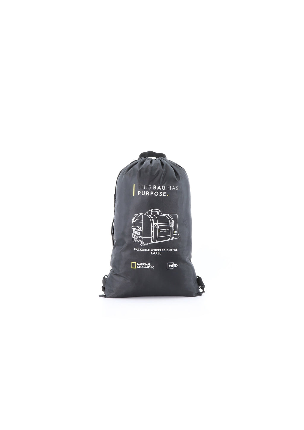 National Geographic - Pathway Rollentasche / Trollytasche / Reisetasche mit Rollen - 48L - Schwarz