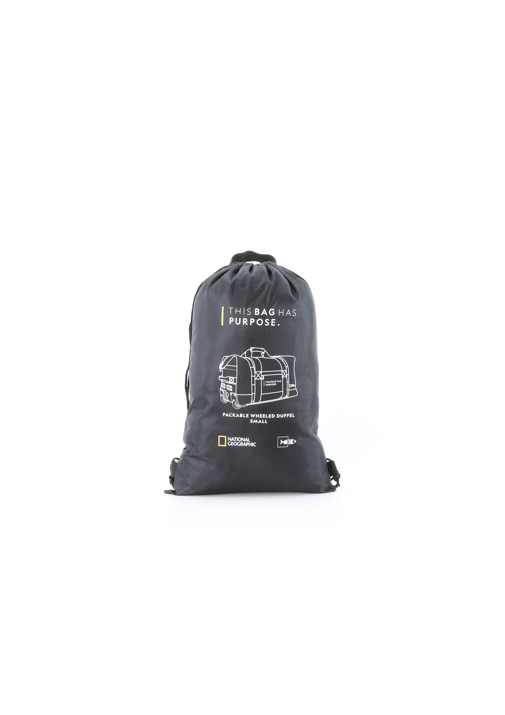National Geographic - Pathway Rollentasche / Trollytasche / Reisetasche mit Rollen - 48L - Schwarz