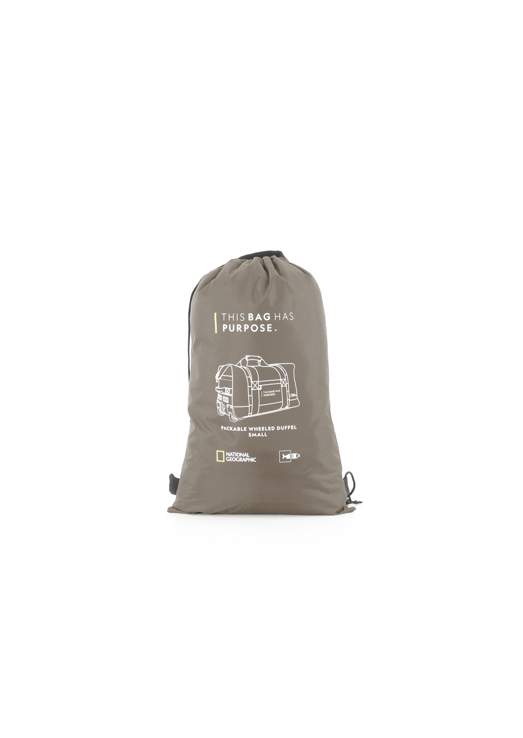 National Geographic - Pathway Rollentasche / Trollytasche / Reisetasche mit Rollen - 48L - Khaki