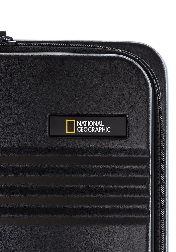 Nat Geo PC suitcase with lid opening.